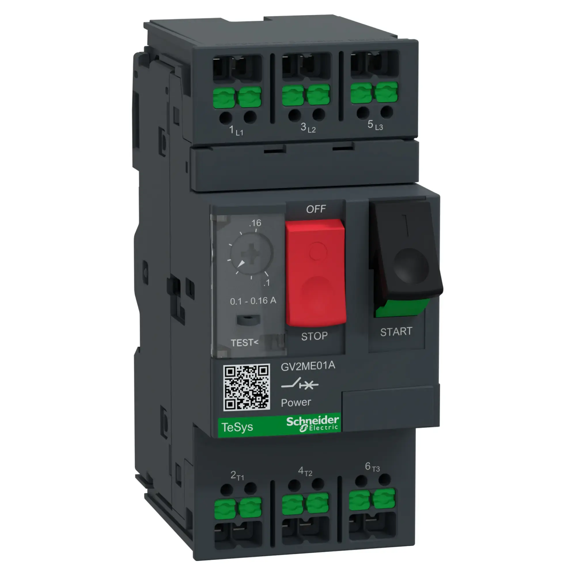Schneider Electric GV2ME01A Motorschutzschalter, 3p, 0,1-0,16A, Tasterbetätigung, SnapIN Anschlussklemmen (img_001) Schneider Electric GV2ME01A Motorschutzschalter, 3p, 0,1-0,16A, Tasterbetätigung, SnapIN Anschlussklemmen (img_001)