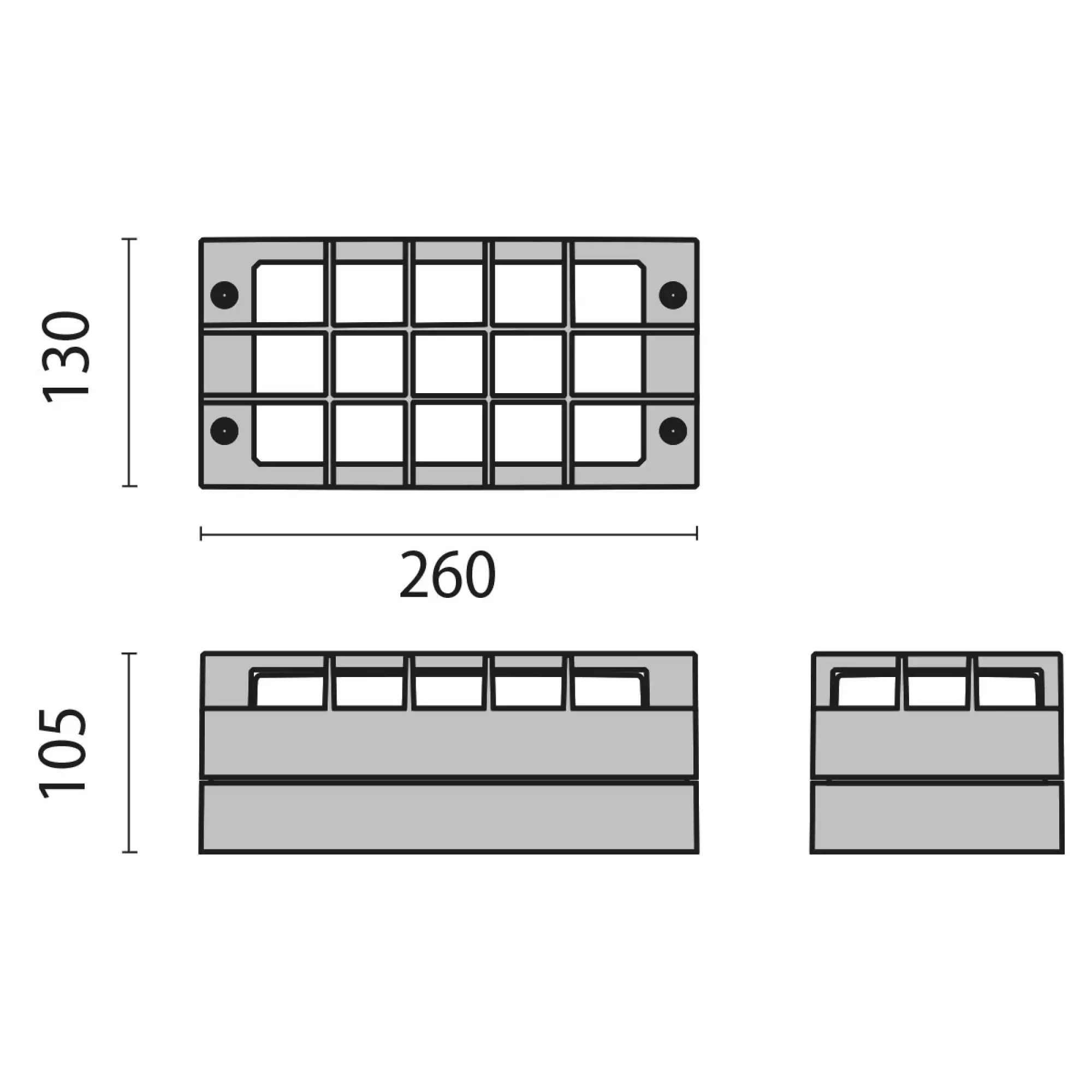 Performance iN Lighting 700195 Wandleuchte 1x60W A60 symmetrische extrabreite Streuoptik 700195 (img_003)