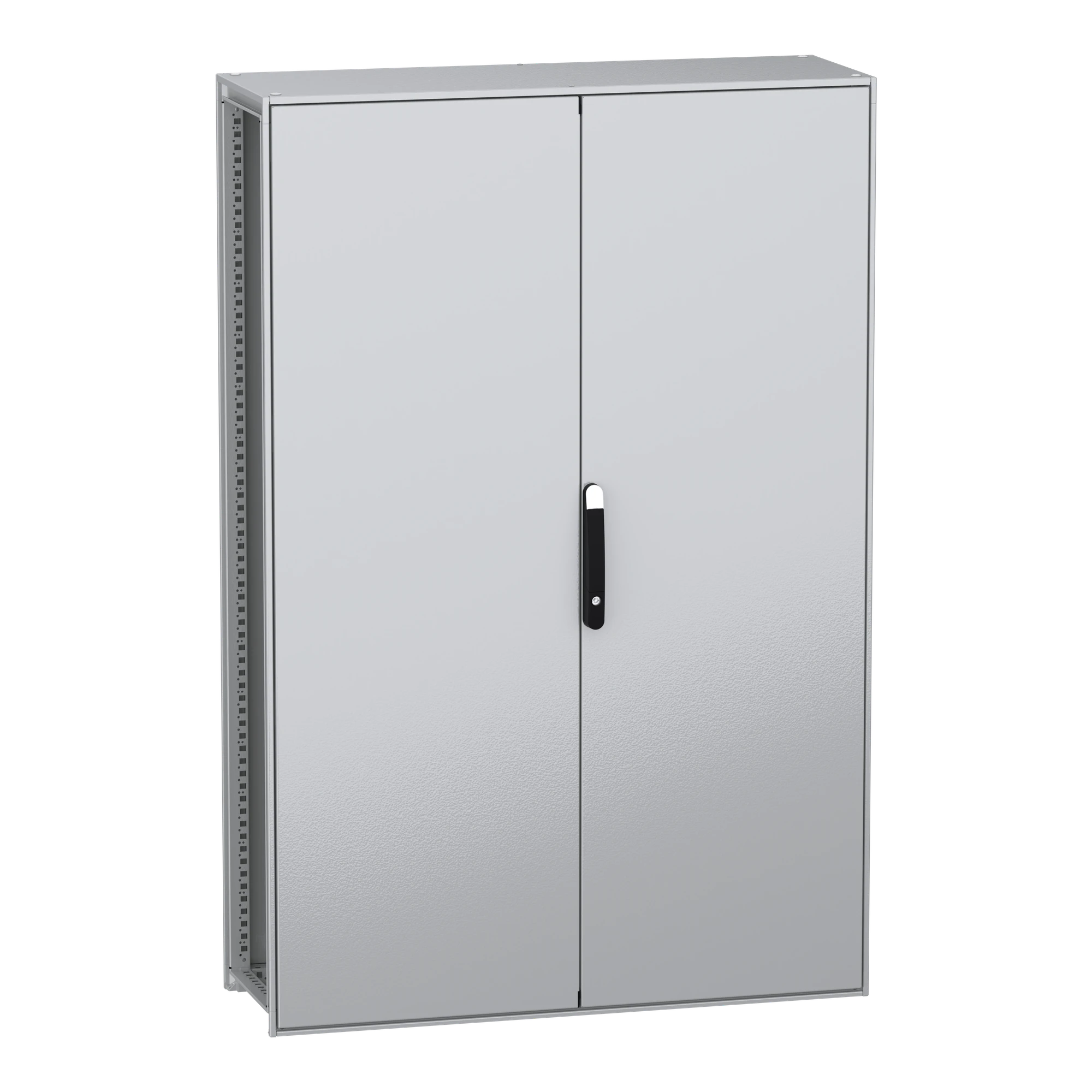 Schneider Electric NSYSFN1812402DP Free-standing enclosure, PanelSeT SFN, made of decarbonized steel, with mounting plate, assembled, 1800x1200x400mm, 2 doors, IP55 (img_001)