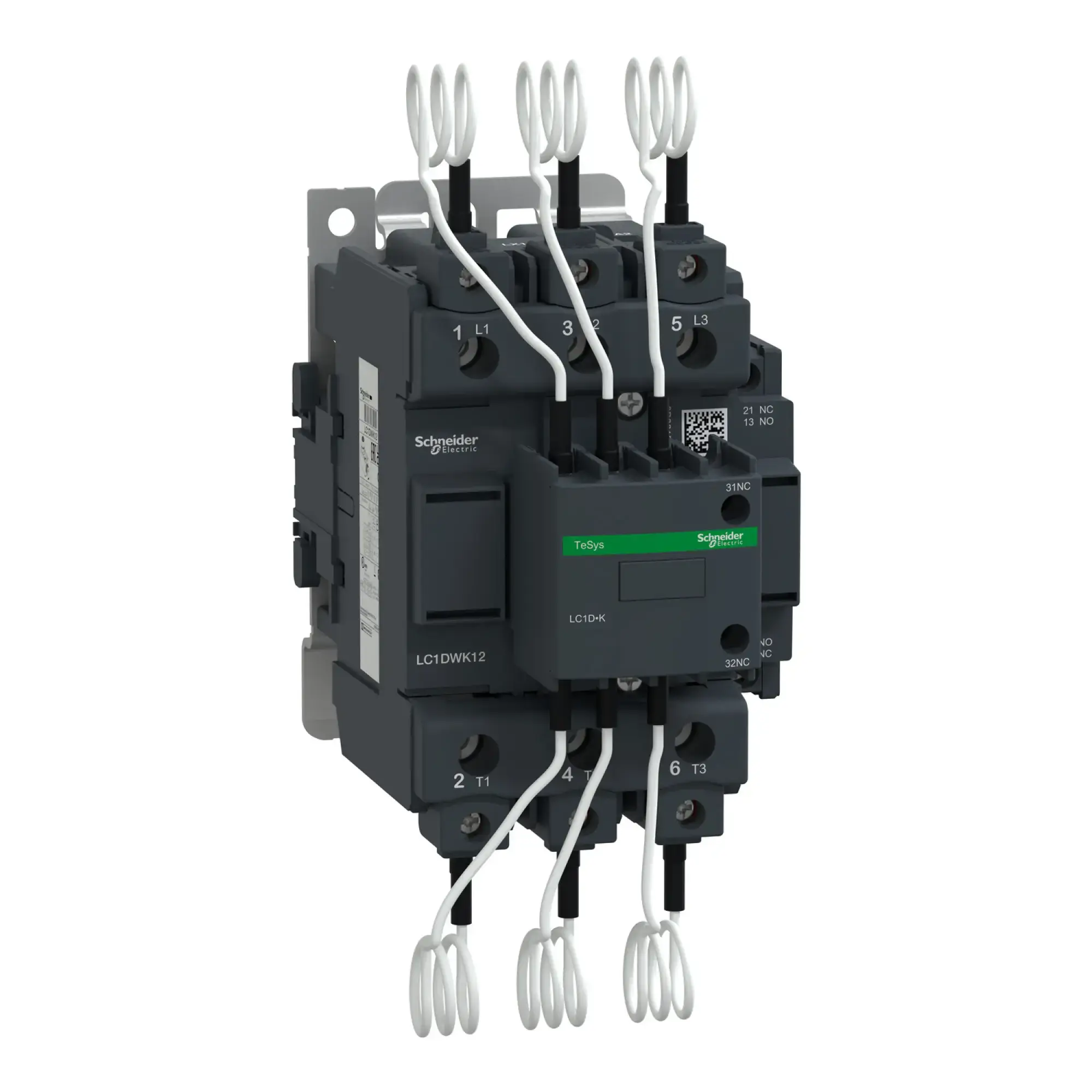 Schneider Electric LC1DWK12F7 Capacitor contactor, 3p+1NO+2NC, 60KVAr/400V, 110V50/60Hz (img_002)