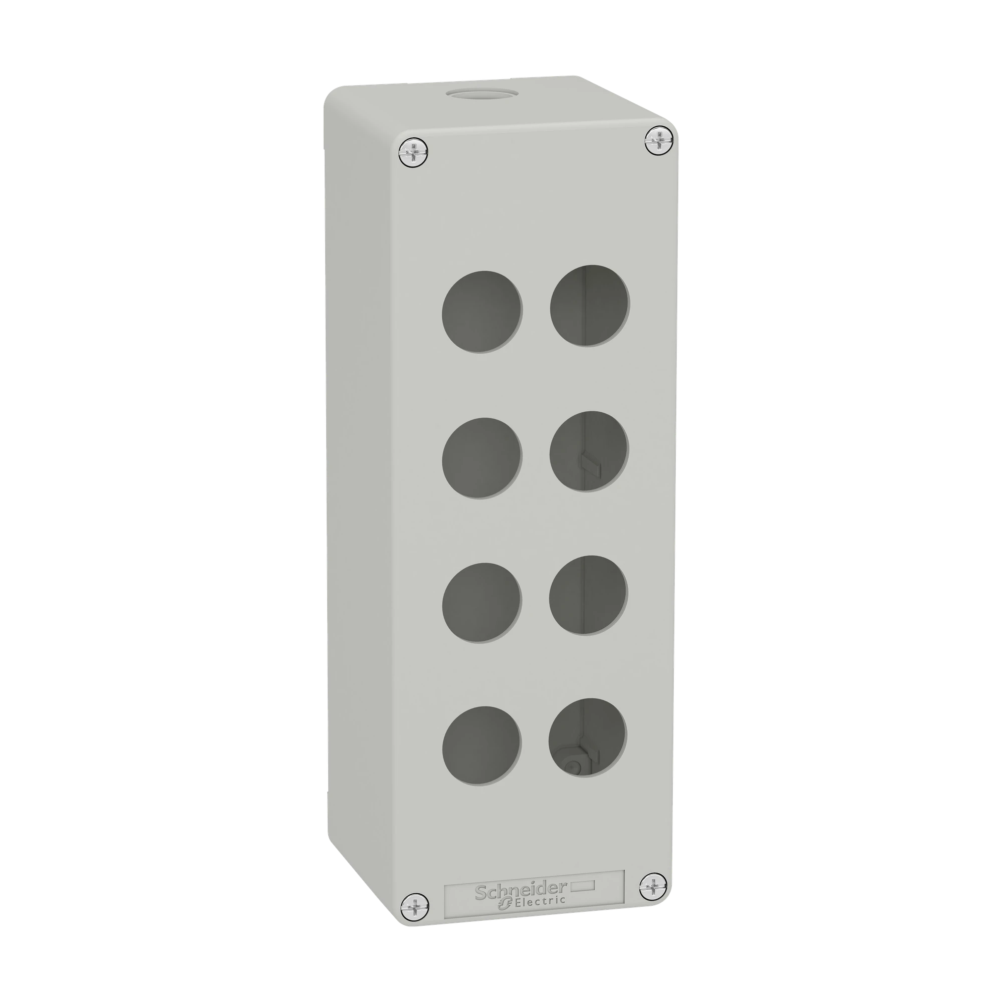 Schneider Electric XAPD4508 Empty Enclosure XAP, Metal, Grey, for 8x22mm, 80x220x77, M25 (img_001) Schneider Electric XAPD4508 Empty Enclosure XAP, Metal, Grey, for 8x22mm, 80x220x77, M25 (img_001)