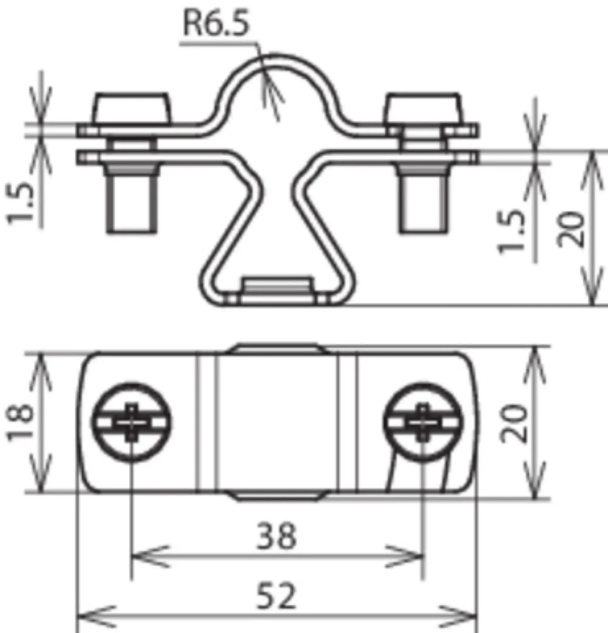 Dehn 274113 Conductor holder StSt with M8 thread f. Rd 13mm (img_002)