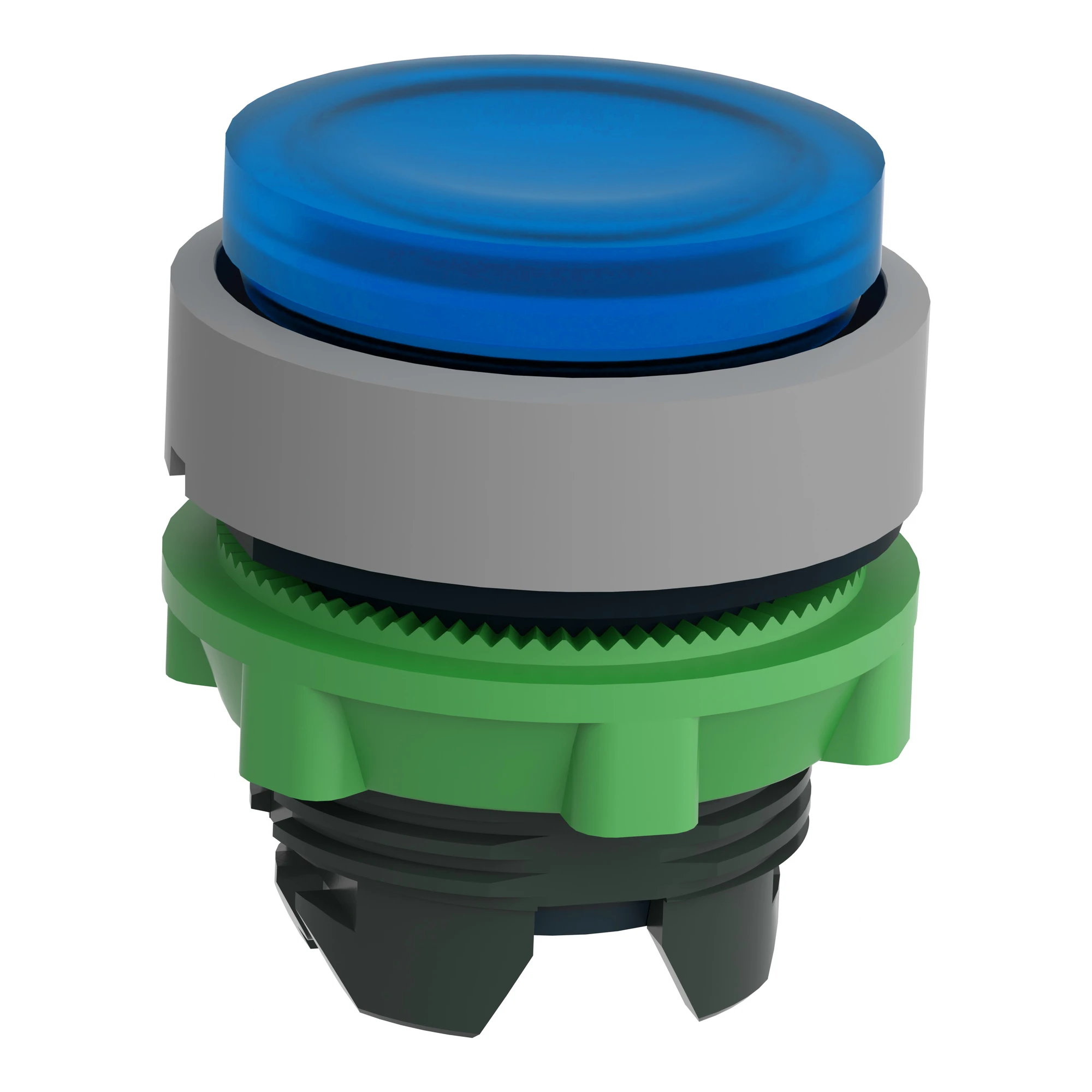 Schneider Electric ZB5AH63C0 Illuminated Pushbutton, Front Element, Harmony XB5, Plastic, 22mm, Light Grey, Blue, Projecting, for Universal LED, Latching (img_005) Schneider Electric ZB5AH63C0 Illuminated Pushbutton, Front Element, Harmony XB5, Plastic, 22mm, Light Grey, Blue, Projecting, for Universal LED, Latching (img_005)