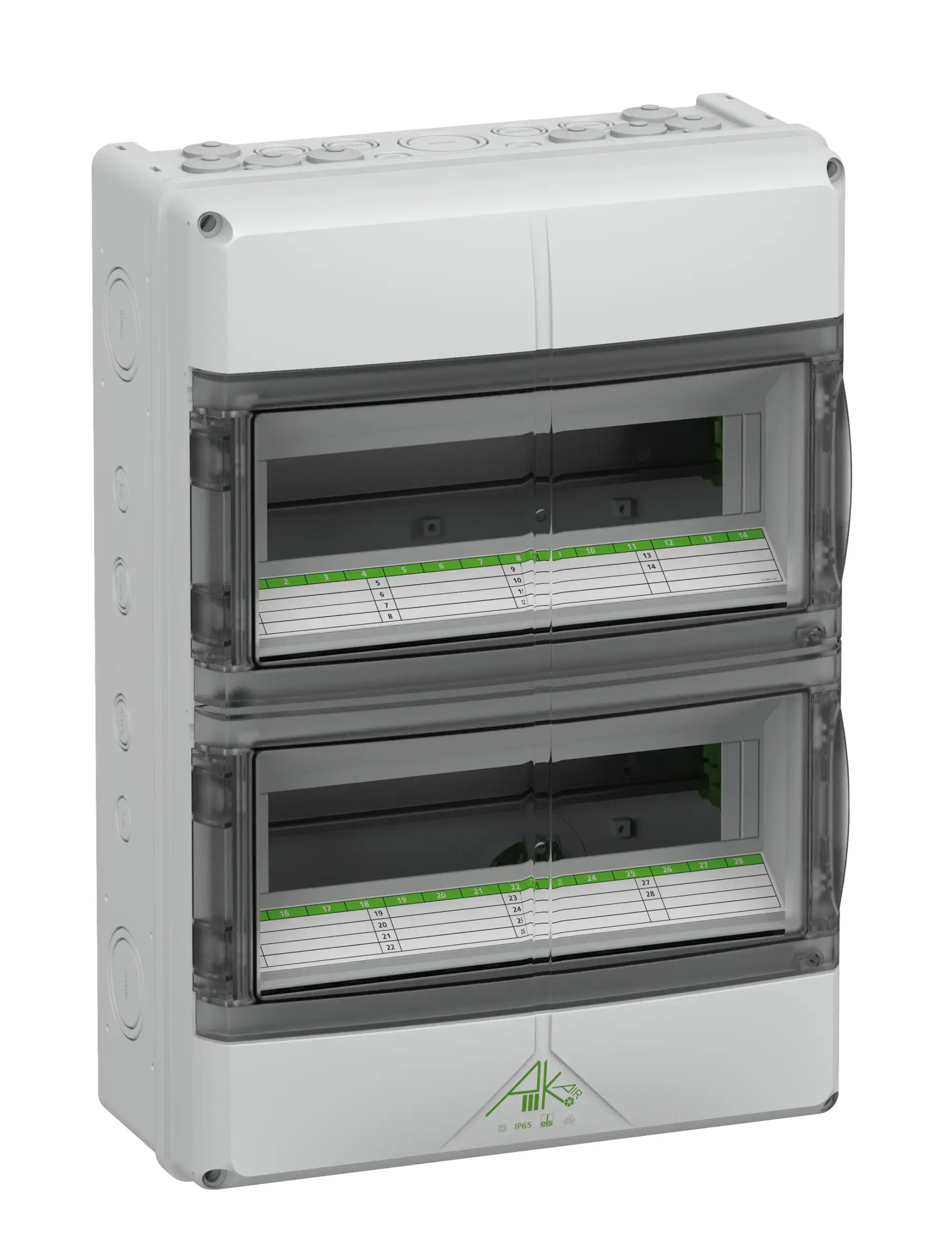 Spelsberg 73342801 Small distributions boards, Type of protection IP65, 28 TE, Impact strength IK08, Protection class II, Un 400V DC, DLG, UL-EU, VDE, Halogen free (img_001)