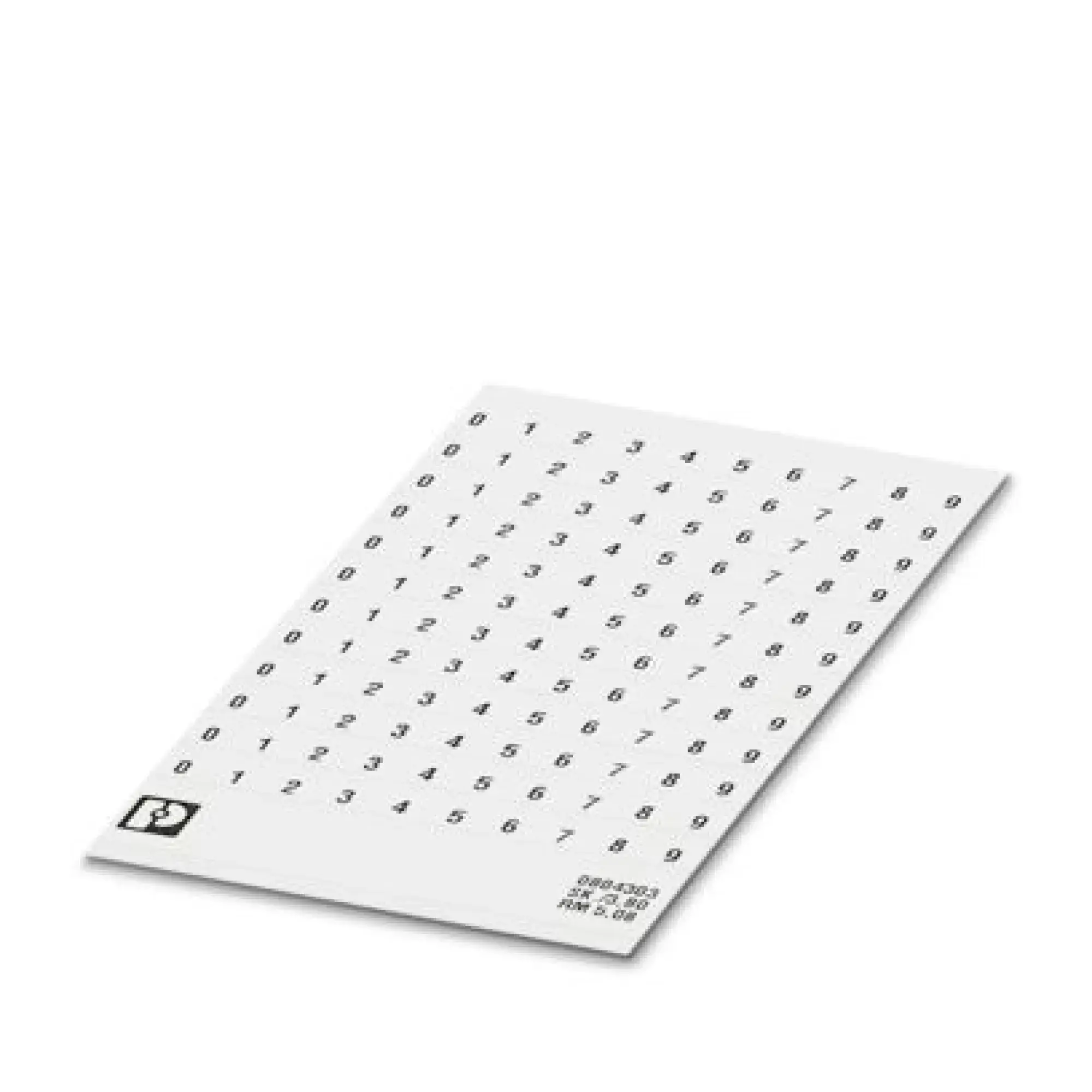 Phoenix Contact 0804303 Marker card SK 5,08/3,8: 0-9 (img_001) Phoenix Contact 0804303 Marker card SK 5,08/3,8: 0-9 (img_001)