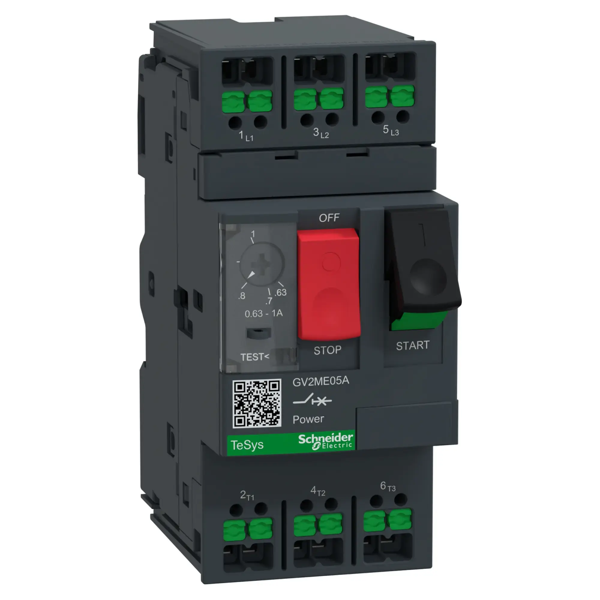 Schneider Electric GV2ME05A Motorschutzschalter, 3p, 0,63-1A, Tasterbetätigung, SnapIN Anschlussklemmen (img_001) Schneider Electric GV2ME05A Motorschutzschalter, 3p, 0,63-1A, Tasterbetätigung, SnapIN Anschlussklemmen (img_001)