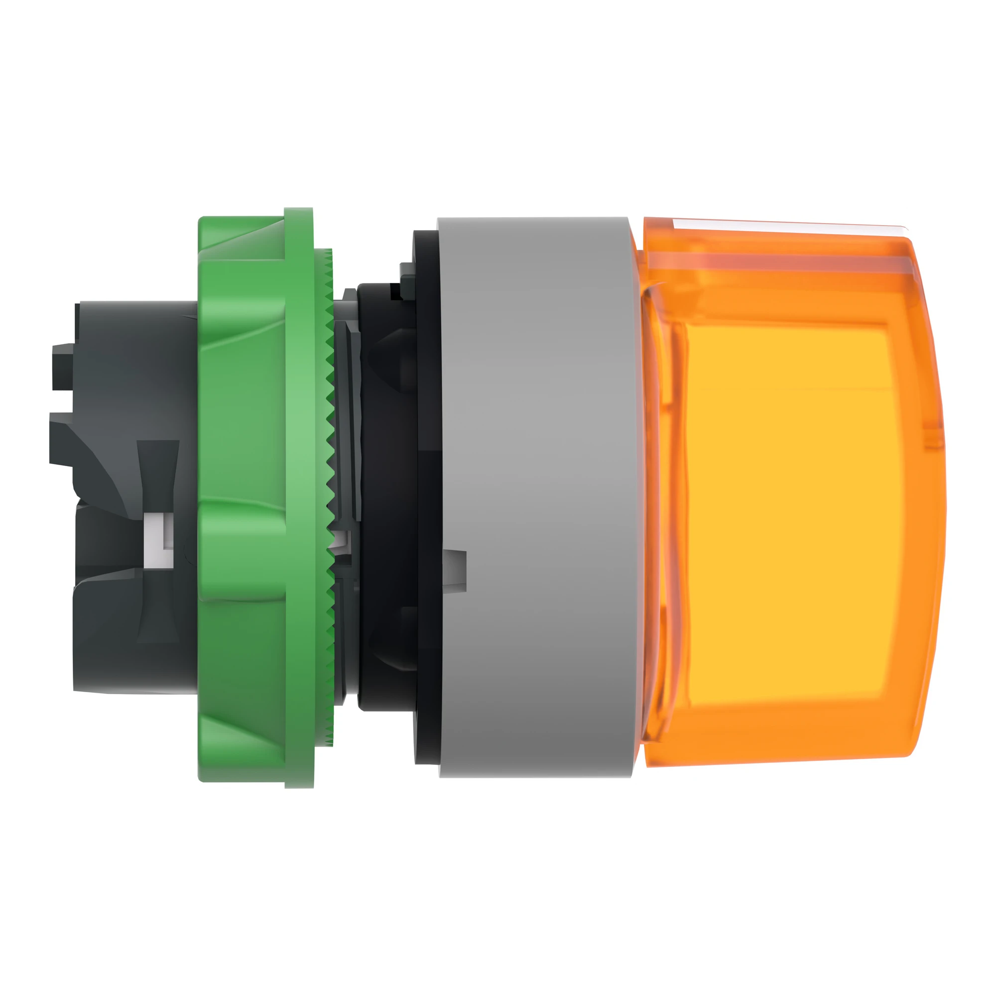 Schneider Electric ZB5AK1353C0 Illuminated Selector Switch, Front Element, Harmony XB5, Plastic, 22mm, Orange, for Universal LED, 3 Positions, Detent (img_002)