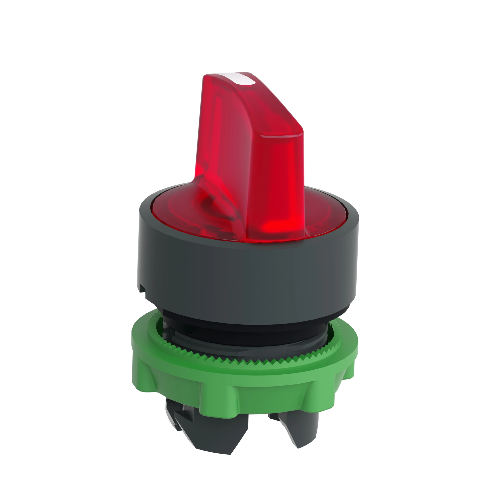 Schneider Electric ZB5AK1843 Illuminated Selector Switch, Front Element, Harmony XB5, Plastic, 22mm, Red, for Universal LED, 3 Positions, Momentary Right (img_006)