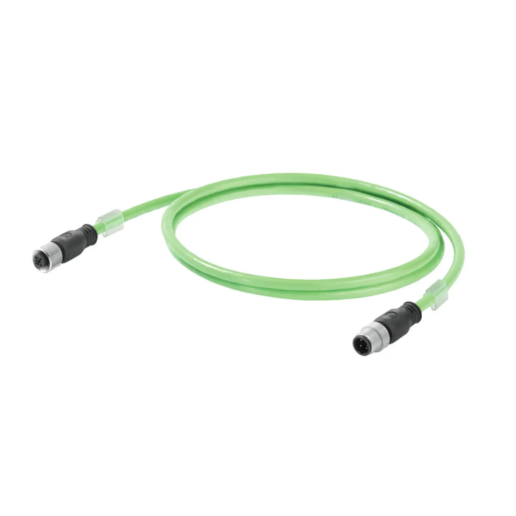 Weidmüller 1059330050 PROFINET Cable (assembled), M12 D-code – IP 67 straight socket, M12 D-code – IP 67 straight pin, Number of poles: 4, Length: 5 m (img_001)