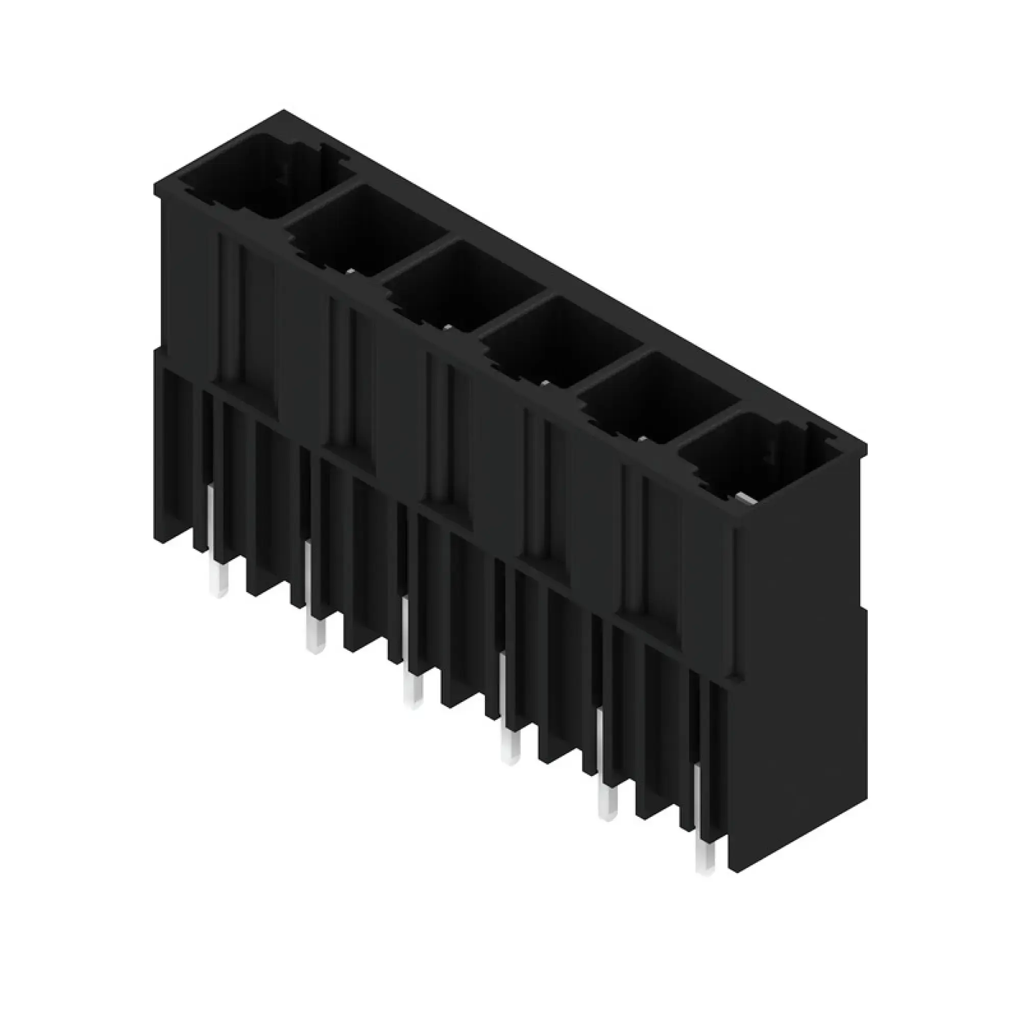 Weidmüller 1813450000 PCB connector (board connection), 1000 V, 78.3 A, Pitch in mm: 10.16, Number of poles: 6, THT solder connection, Box (img_001) Weidmüller 1813450000 PCB connector (board connection), 1000 V, 78.3 A, Pitch in mm: 10.16, Number of poles: 6, THT solder connection, Box (img_001)