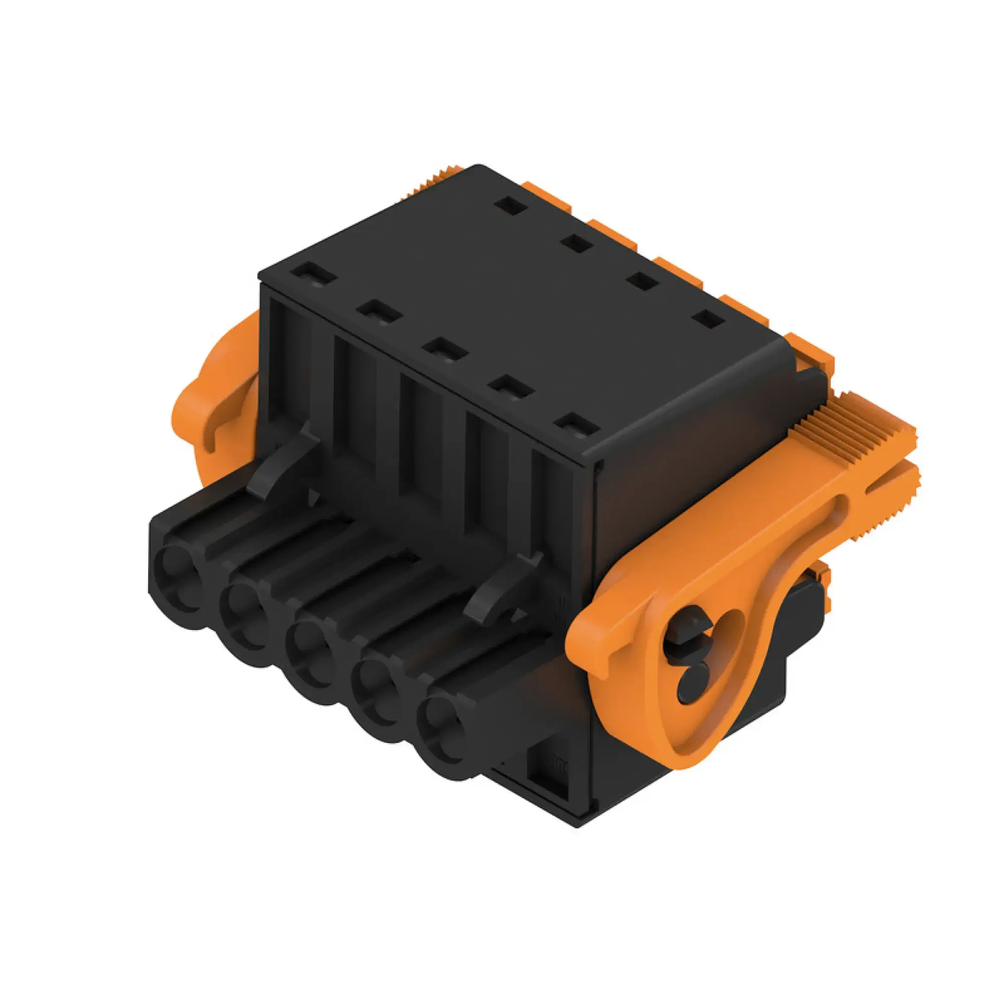 Weidmüller 1001040000 PCB connector (wire connection), 320 V, 20.8 A, Pitch in mm: 5.08, 3.31 mm², Number of poles: 5, PUSH IN with actuator, Box (img_001)
