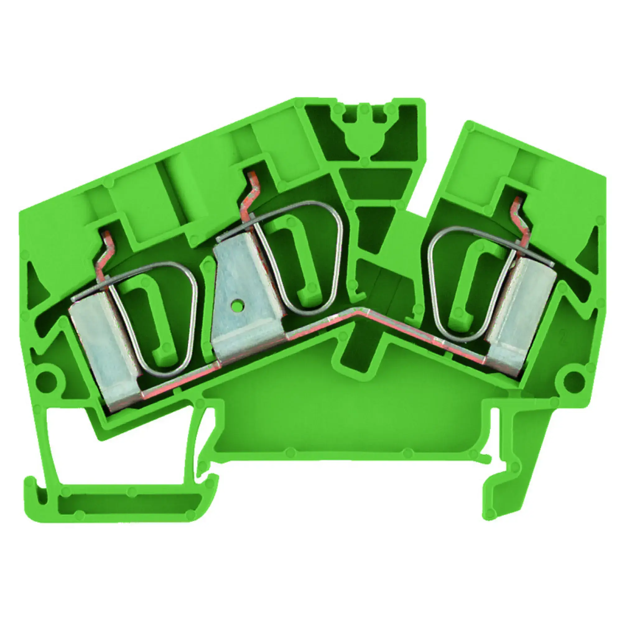 Weidmüller 2814090000 Feed-through terminal block, Tension-clamp connection, green, 6 mm², 41 A, 400 V, Number of connections: 3 (img_001) Weidmüller 2814090000 Feed-through terminal block, Tension-clamp connection, green, 6 mm², 41 A, 400 V, Number of connections: 3 (img_001)