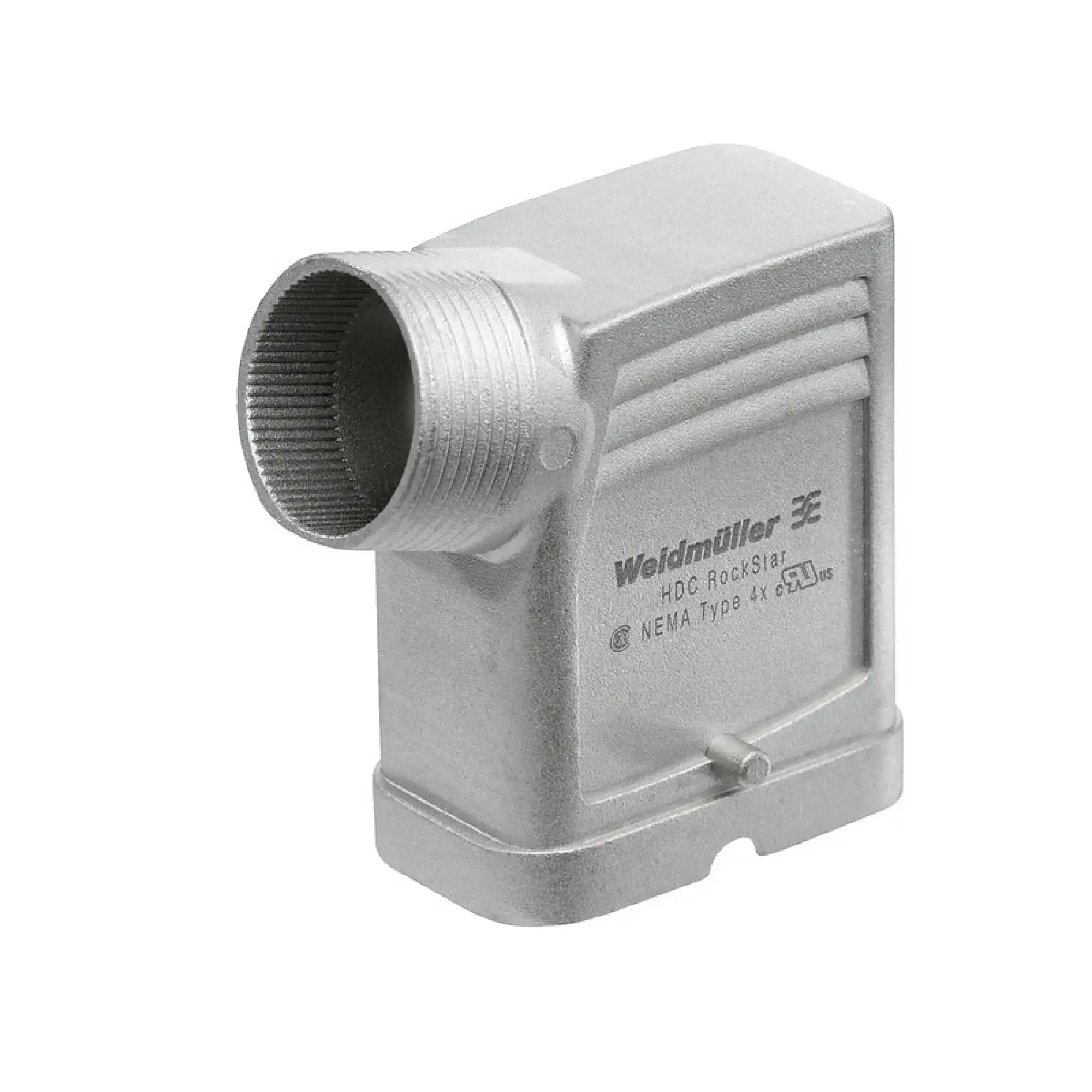 Weidmüller 2937390000 Housing (industry plug-in connectors), Cable entry from side, Plug housing, Side-locking clamp on lower side, Size: HQ, IP65 (in plugged condition) (img_001)