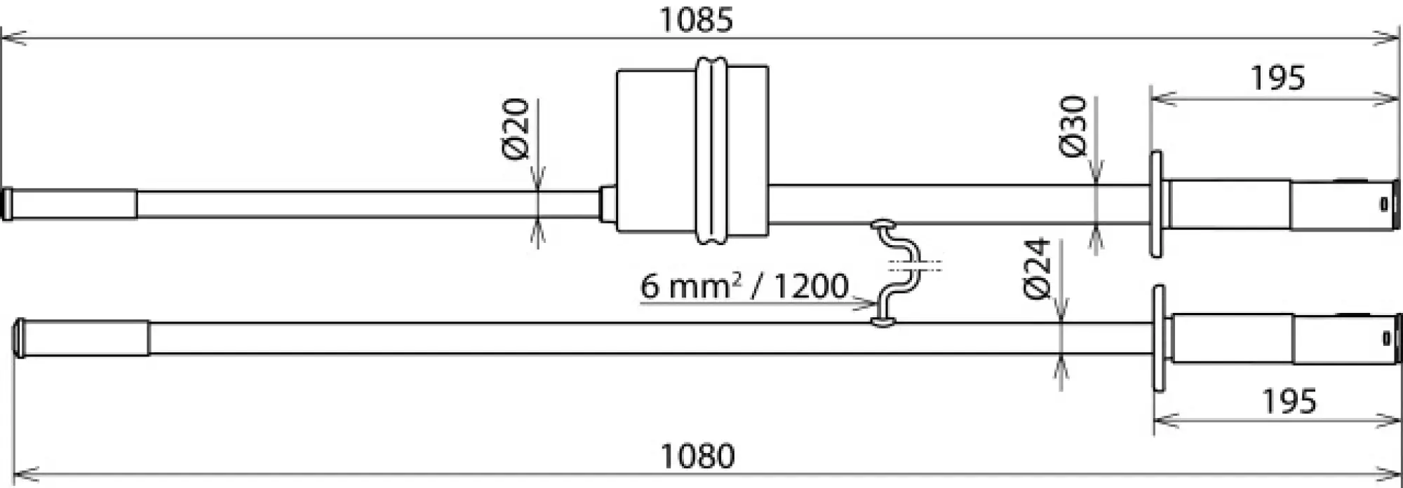 Dehn 767645 D.c. voltage detector PHE/G II w. positive pole on test prod Un 1.0-12kV (img_004)