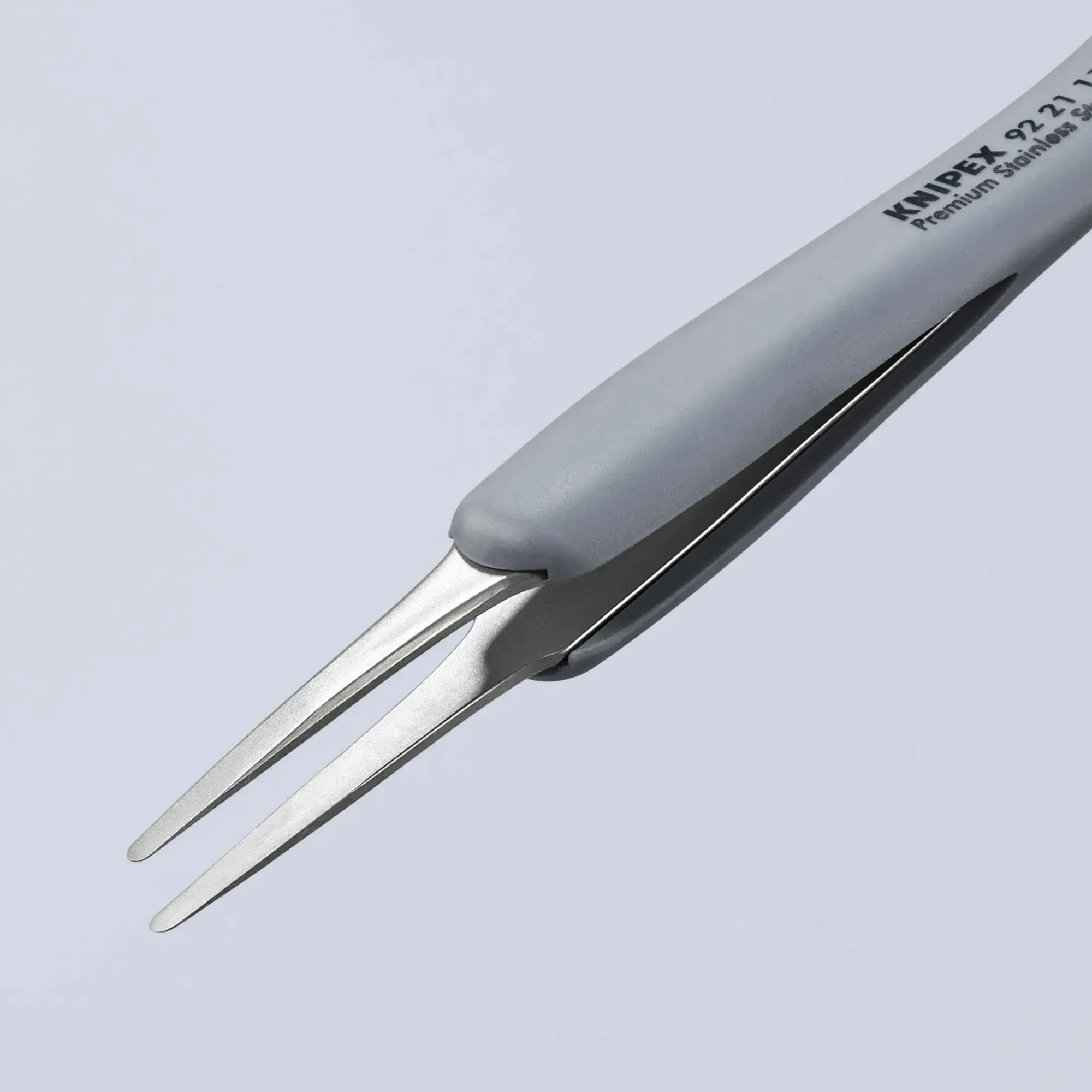 Knipex 92 21 11 ESD Pinzetta di precisione con impugnatura in gomma ESD 123 mm (img_002)
