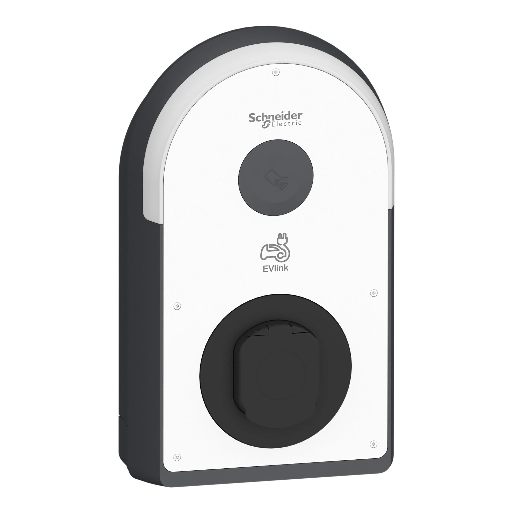 Schneider Electric EVB3S22N41 Pro AC Wallbox, 22kW, T2S Socket, 6mA, IP55, IK10, NFC/RFID Reader (img_001)