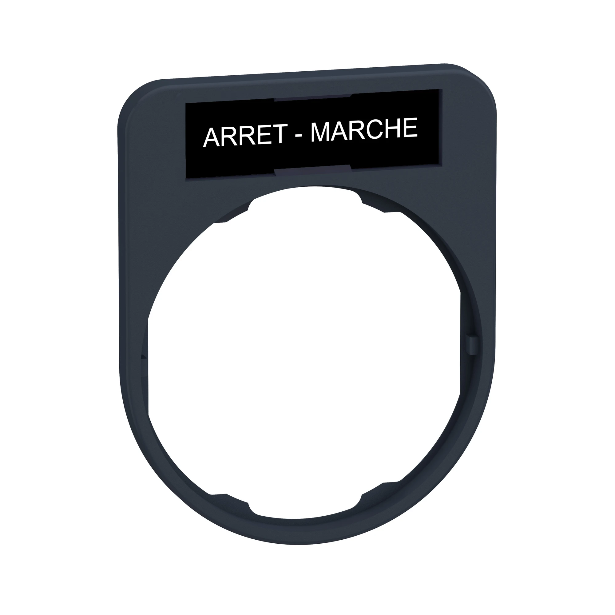 Schneider Electric ZBYF2166 Label holder 40x50mm, with ARRET-MARCHE plate, for Harmony 30mm (img_001) Schneider Electric ZBYF2166 Label holder 40x50mm, with ARRET-MARCHE plate, for Harmony 30mm (img_001)