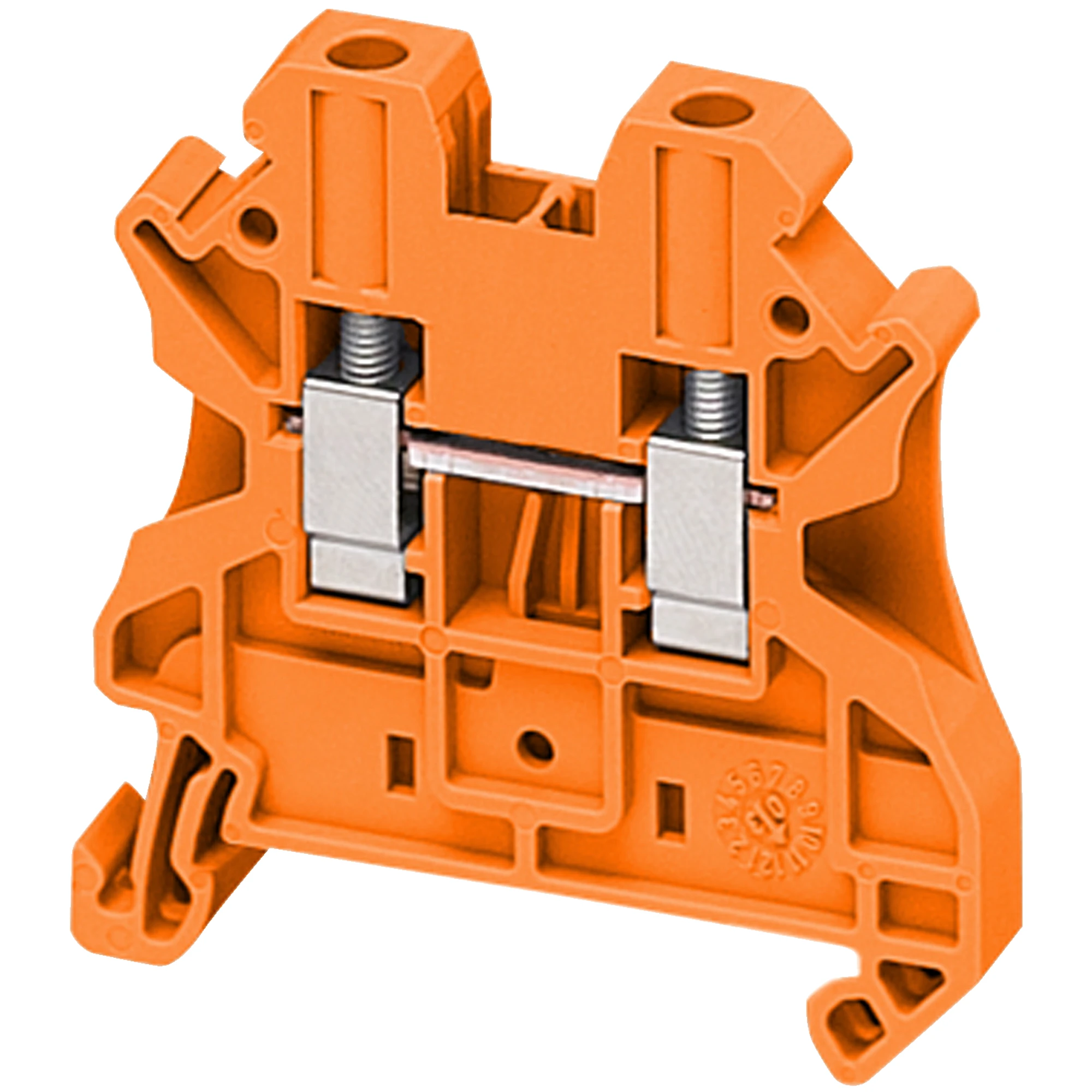 Schneider Electric NSYTRV42AR Linergy Terminal Block for Feed-Through, 4mm2, 32A, 1 Level, 1x1, Screw, Orange (img_001) Schneider Electric NSYTRV42AR Linergy Terminal Block for Feed-Through, 4mm2, 32A, 1 Level, 1x1, Screw, Orange (img_001)