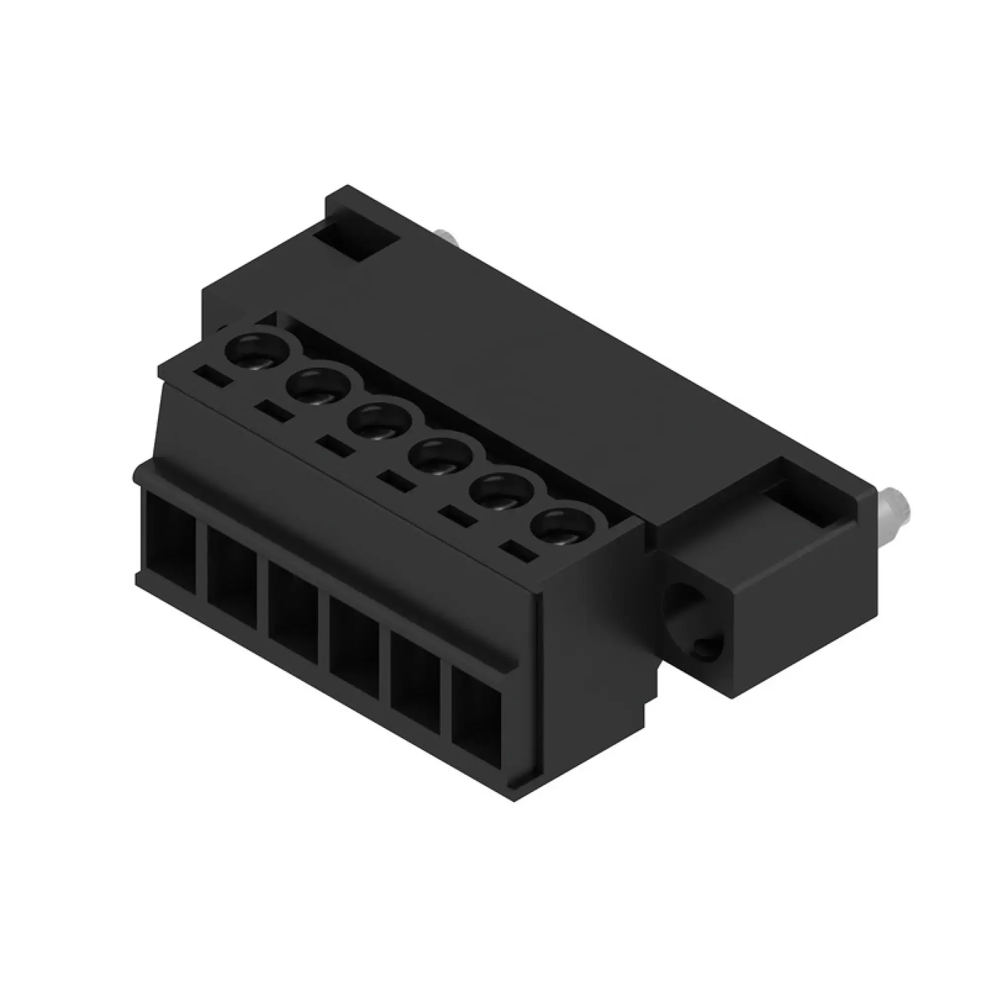 Weidmüller 1970760000 PCB connector (wire connection), 160 V, 17.5 A, Pitch in mm: 3.81, 1.5 mm², Number of poles: 6, Clamping yoke connection, Box (img_001)