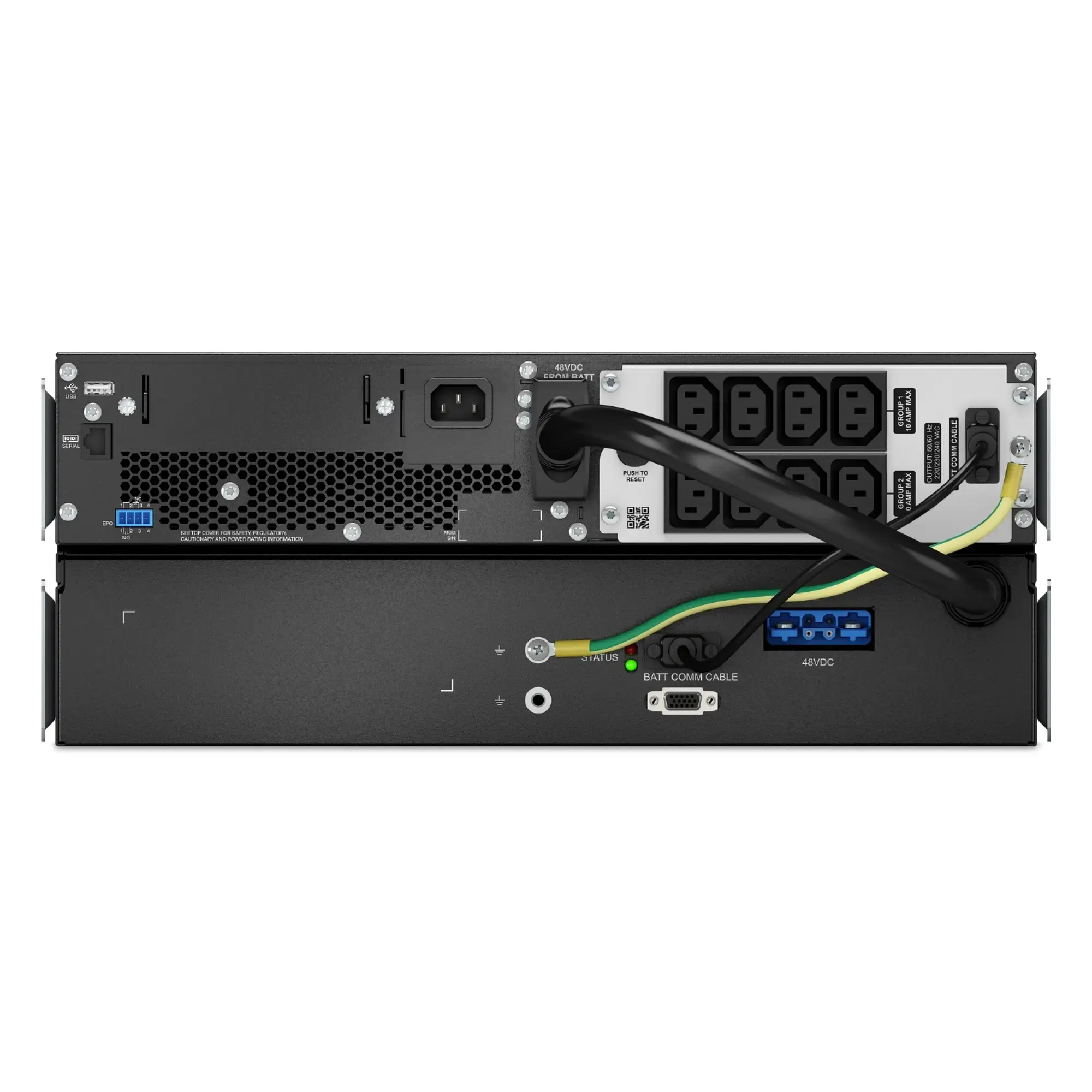 APC SRTL1000RM4UXLI APC Smart-UPS On-Line, 1000VA, Lithium-Ionen, Rackmontage 4HE, 230V, 8x C13 IEC-Ausgänge, SmartSlot, verlängerte Laufzeit, inklusive Rack-Einbausatz (img_001) APC SRTL1000RM4UXLI APC Smart-UPS On-Line, 1000VA, Lithium-Ionen, Rackmontage 4HE, 230V, 8x C13 IEC-Ausgänge, SmartSlot, verlängerte Laufzeit, inklusive Rack-Einbausatz (img_001)