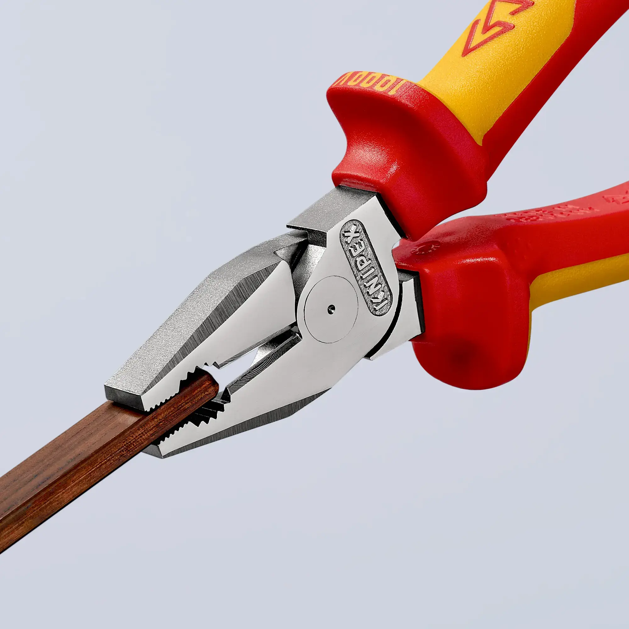 Knipex 02 06 180 Kraft-Kombizange isoliert mit Mehrkomponenten-Hüllen, VDE-geprüft verchromt 180 mm (img_006)
