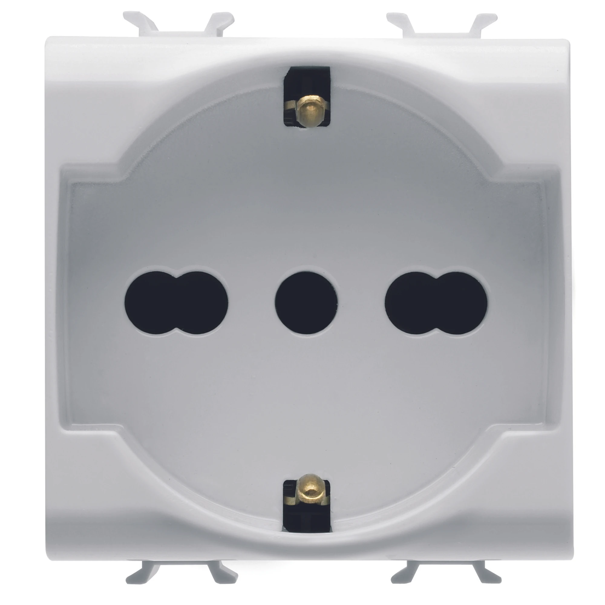 GEWISS GW10204 ITALIAN/GERMAN STANDARD SOCKET-OUTLET 250V ac - 2P+E 16A DUAL AMPERAGE - 2 MODULES - GLOSSY WHITE - CHORUSMART (img_001) GEWISS GW10204 ITALIAN/GERMAN STANDARD SOCKET-OUTLET 250V ac - 2P+E 16A DUAL AMPERAGE - 2 MODULES - GLOSSY WHITE - CHORUSMART (img_001)