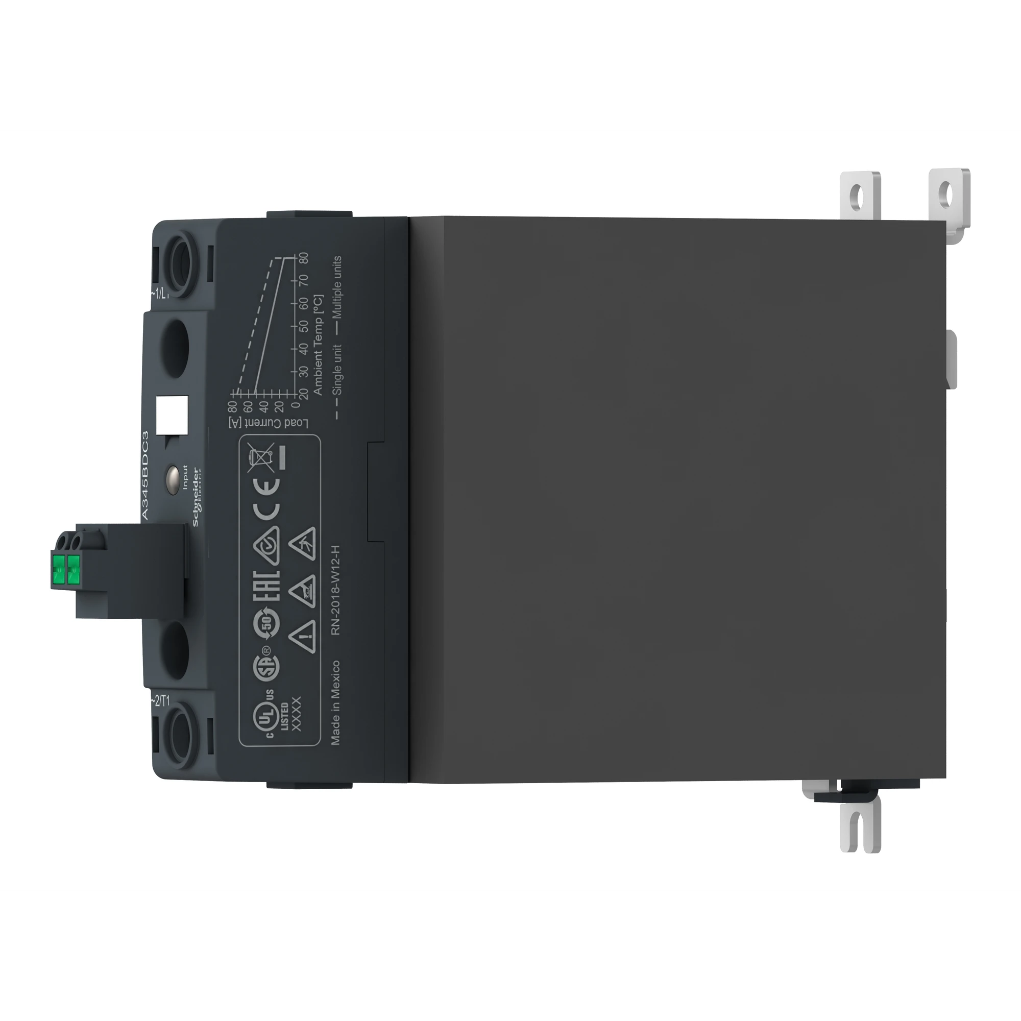 Schneider Electric SSD1A360BDRC3 Semiconductor relay, DIN rail, S:4-32VDC, O:48-600VAC, 60A, 1ph, momentary, FZ (img_004) Schneider Electric SSD1A360BDRC3 Semiconductor relay, DIN rail, S:4-32VDC, O:48-600VAC, 60A, 1ph, momentary, FZ (img_004)