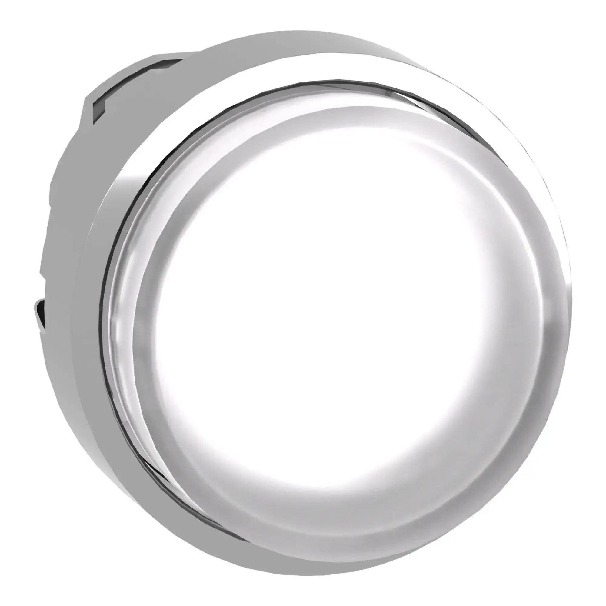 Schneider Electric ZB4BH13 Illuminated push-button, front element, Harmony XB4, metal, 22mm, white, protruding, for universal LED, latching (img_009)