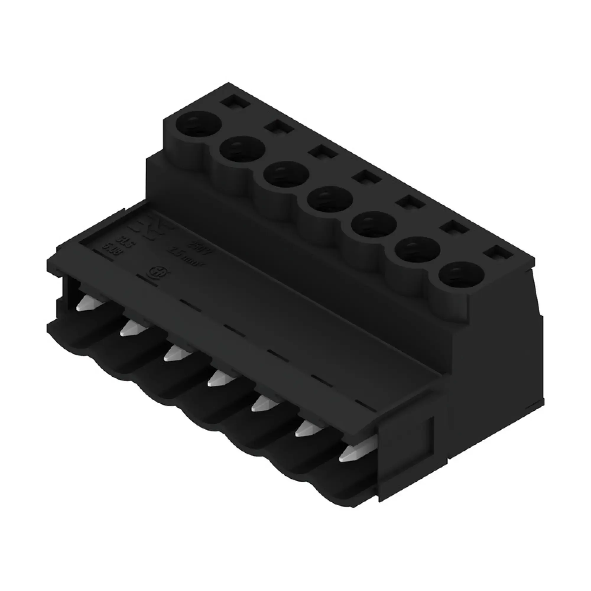 Weidmüller 1645280000 PCB connector (wire connection), 320 V, 21.5 A, Pitch in mm: 5.08, 3.31 mm², Number of poles: 7, Clamping yoke connection, Box (img_001)