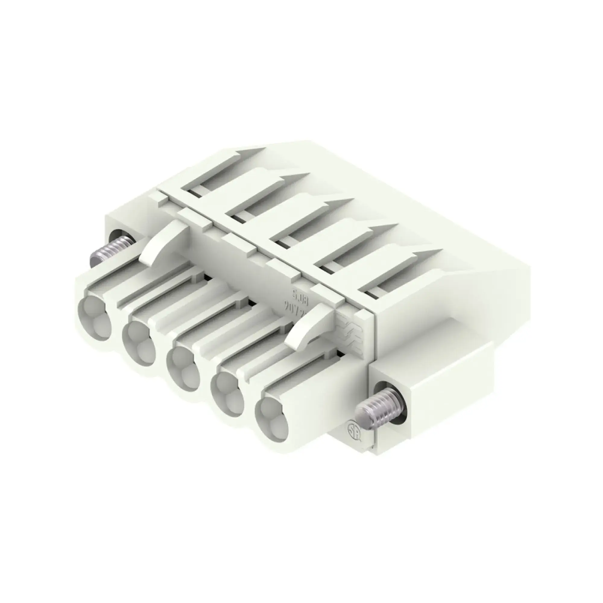 Weidmüller 2599100000 PCB connector (wire connection), 320 V, 23 A, Pitch in mm: 5.08, 4 mm², Number of poles: 5, Clamping yoke connection, Box (img_001)