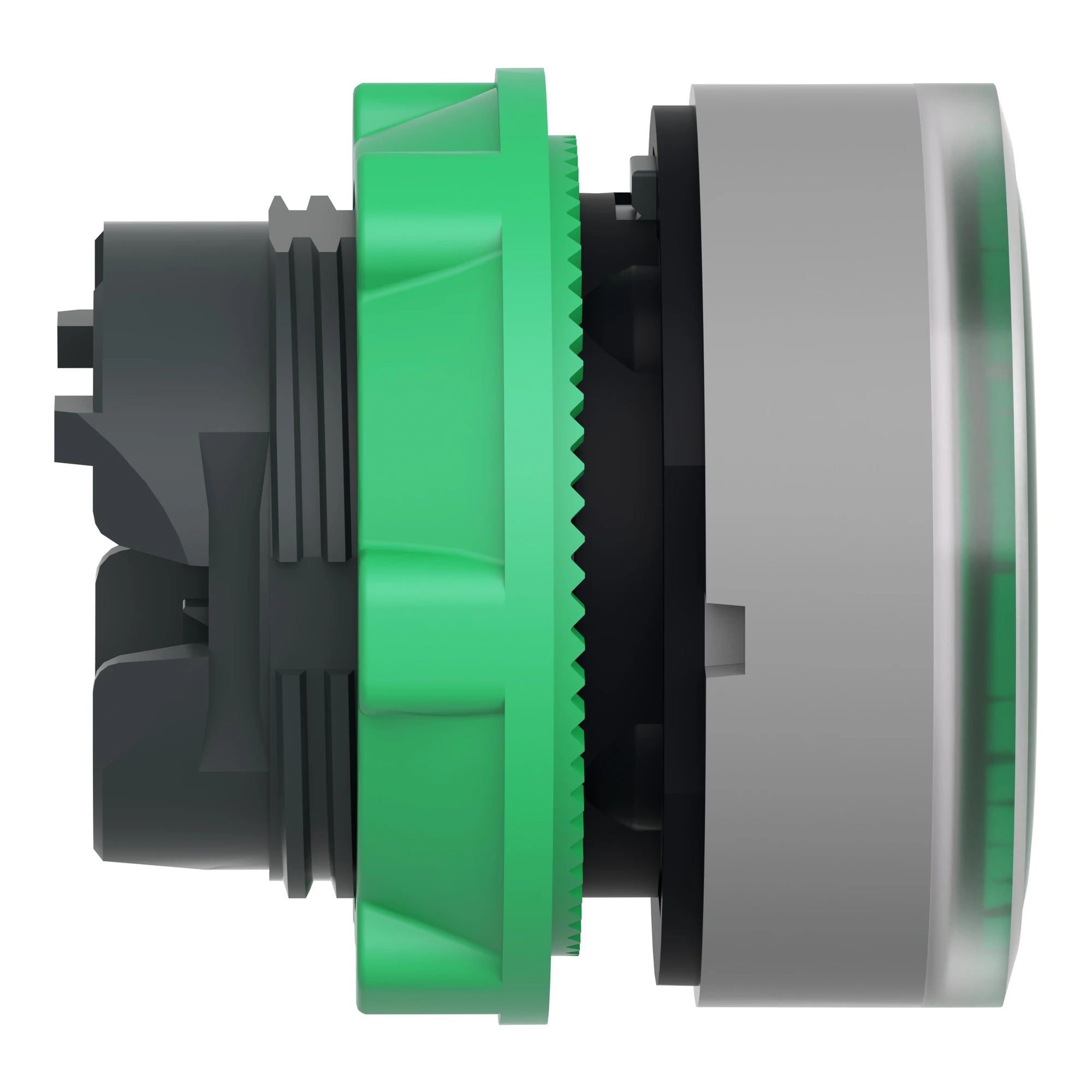 Schneider Electric ZB5AW333SC0 Illuminated push button, front element, Harmony XB5, plastic, 22mm, light grey, green, for universal LED, ribbed dome (img_002) Schneider Electric ZB5AW333SC0 Illuminated push button, front element, Harmony XB5, plastic, 22mm, light grey, green, for universal LED, ribbed dome (img_002)