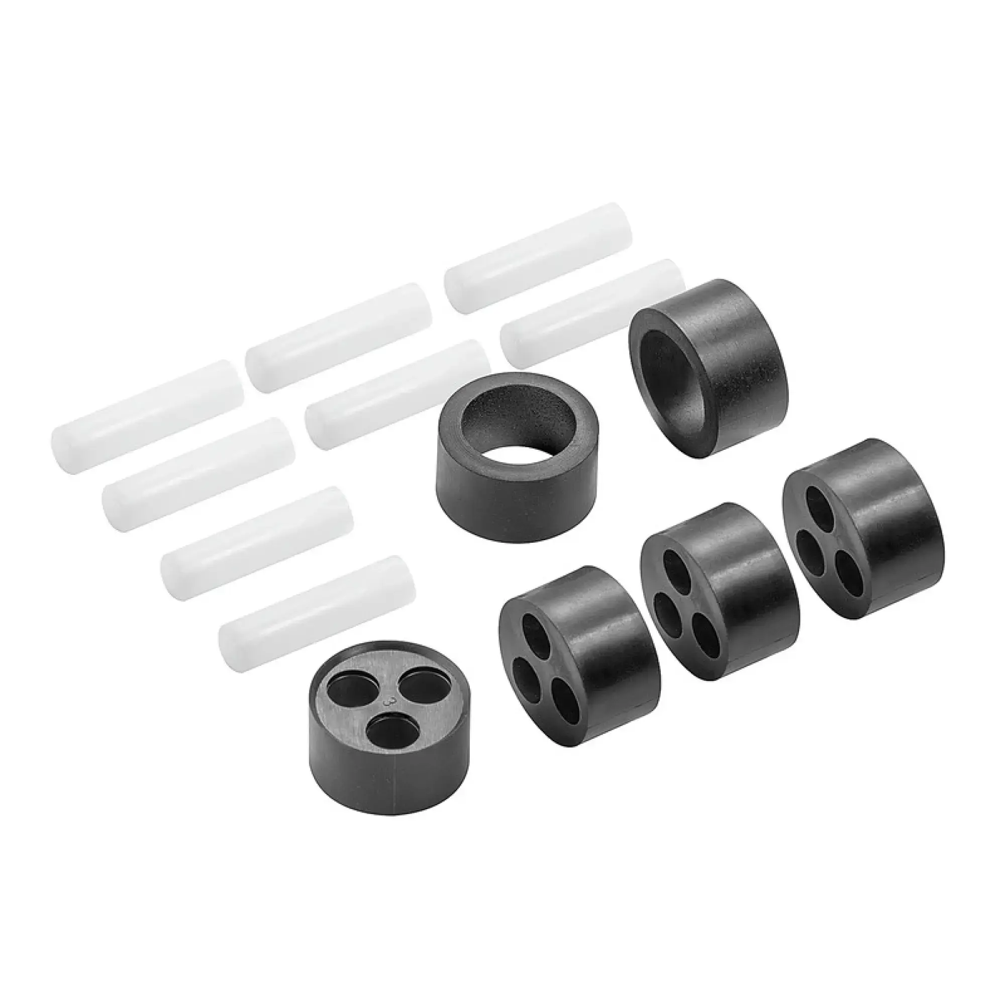 Weidmüller 2729230000 Closed cable grommet (Cable entries system), Photovoltaics, Neoprene, POM, TPE, black, white, 22.9 x 12.2 x 22.9 mm, -40 °C…120 °C (img_001)