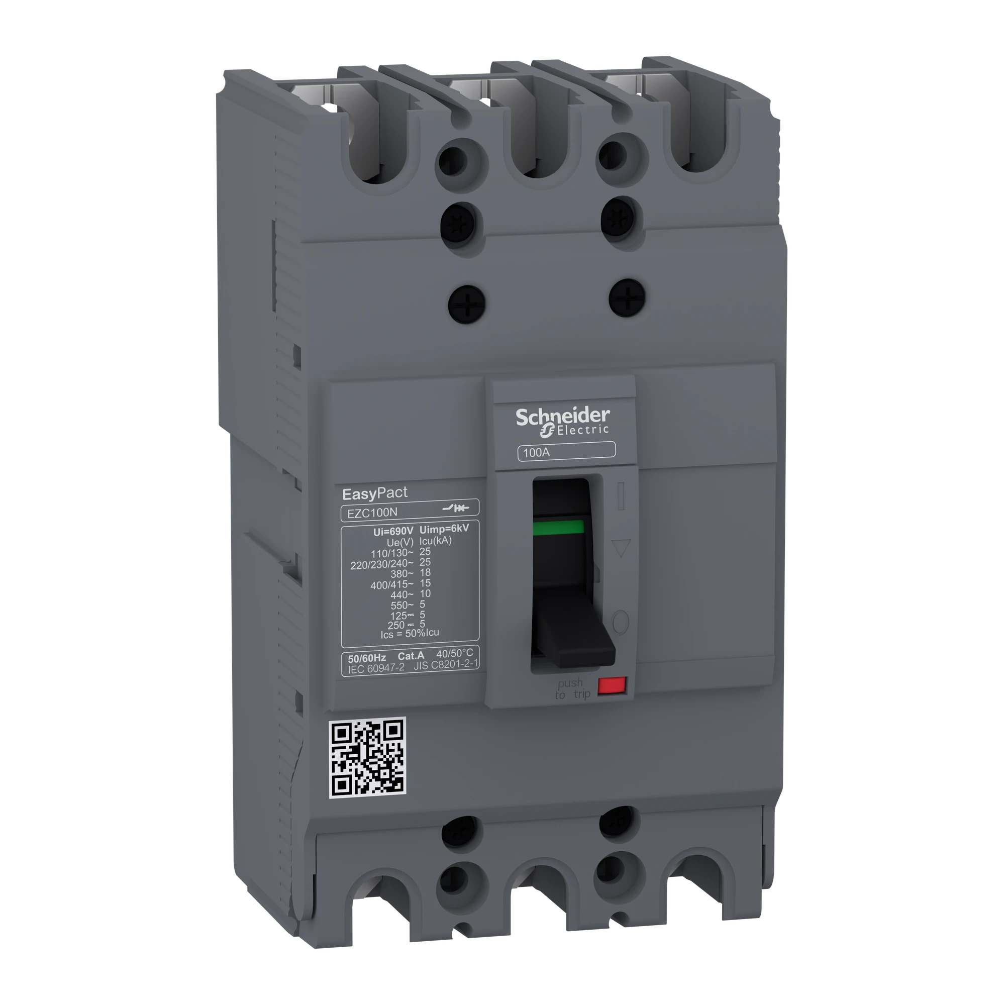 Schneider Electric EZC100N3100 Circuit Breaker Easypact EZC100N, TMD, 100A, 3p3D (img_001) Schneider Electric EZC100N3100 Circuit Breaker Easypact EZC100N, TMD, 100A, 3p3D (img_001)