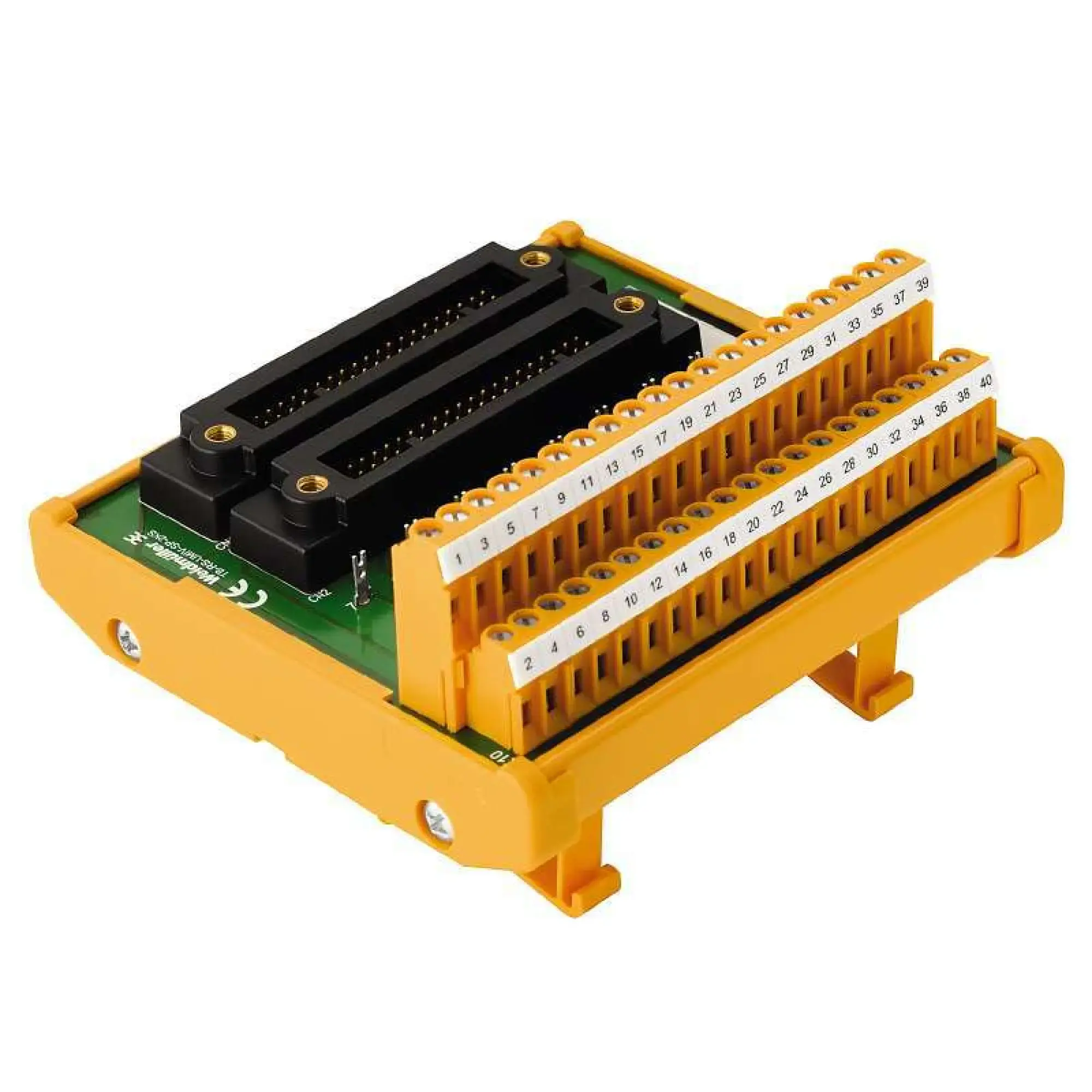 Weidmüller 1371650000 Interface module with terminal, connector, 2 x KS (40P), 40-pole plug, LM2NZF 5.08mm, Tension-clamp connection (img_001)