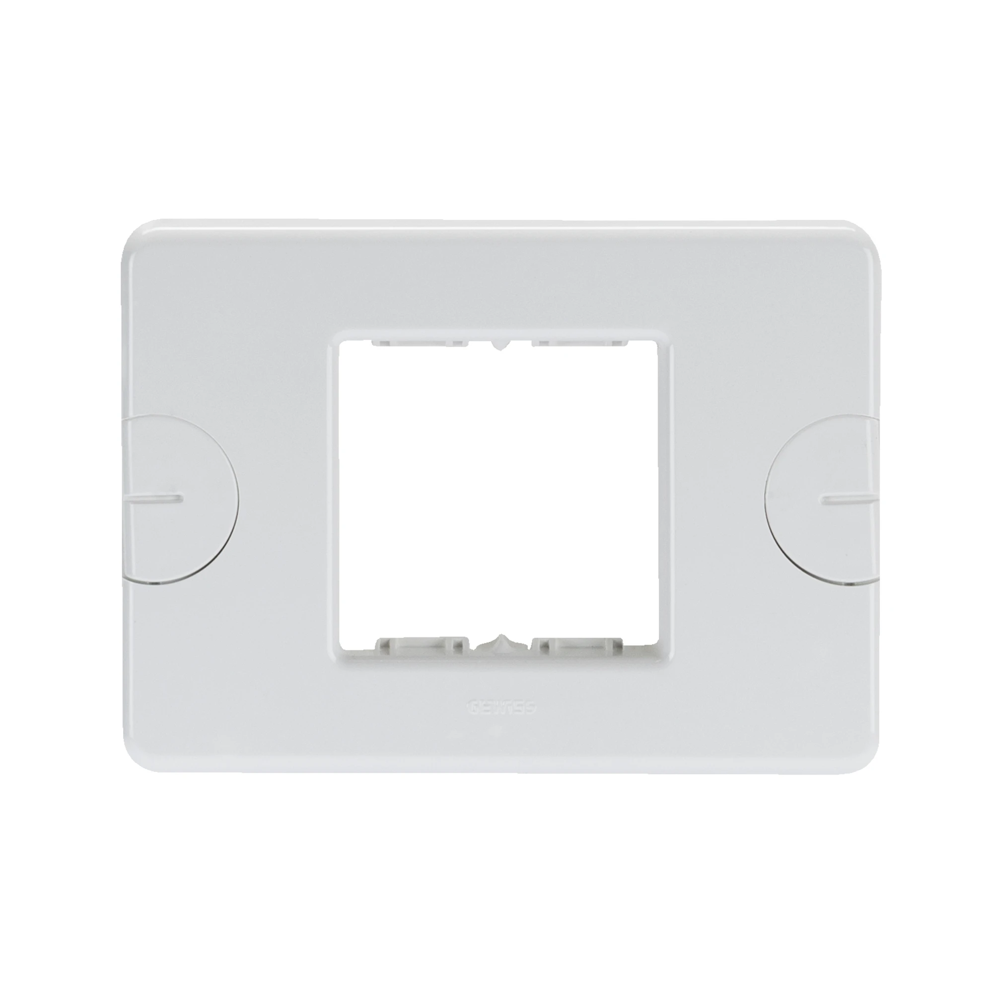 GEWISS GW24002 COMPACT PLATE - SELF-SUPPORTING - 2 GANG - CLOUD WHITE - SYSTEM (img_001)