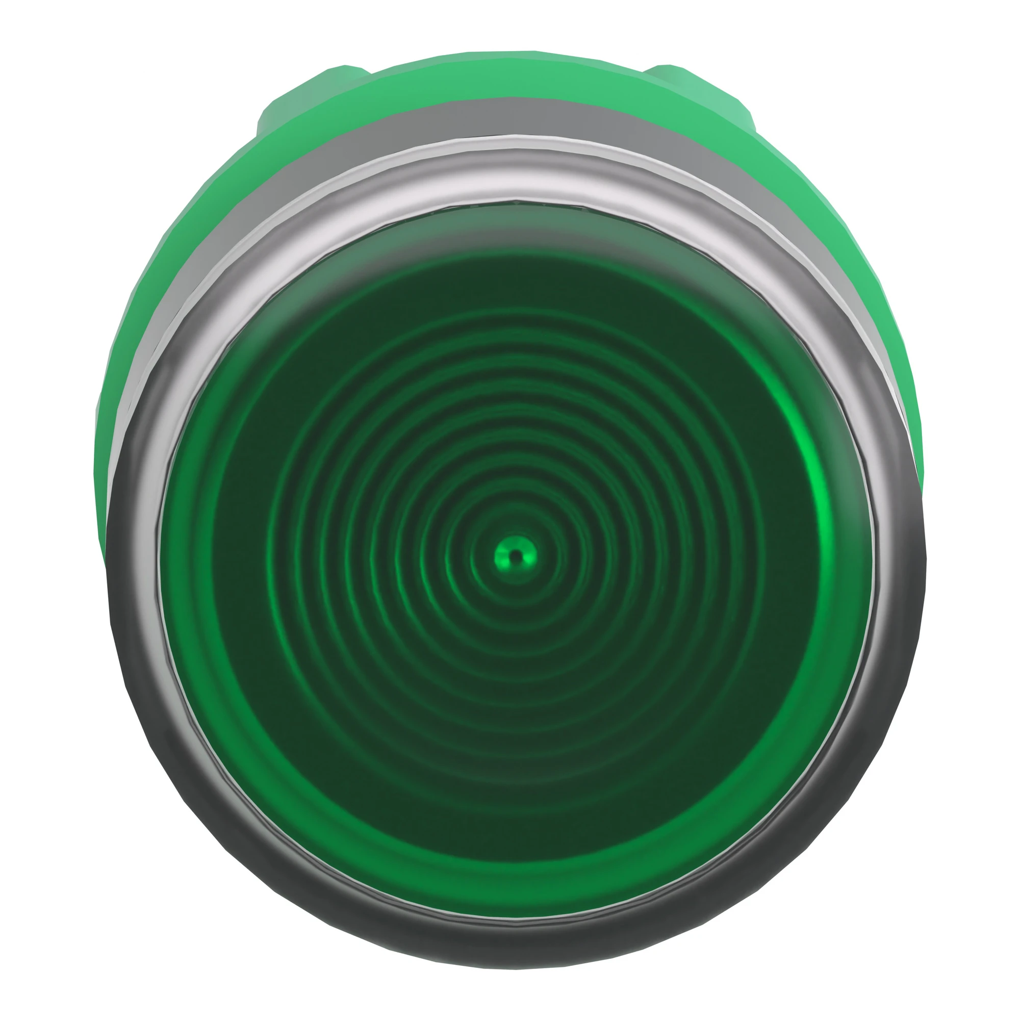 Schneider Electric ZB5AW333S Illuminated pushbutton, front element, Harmony XB5, plastic, 22mm, green, for universal LED, grooved dome (img_006)