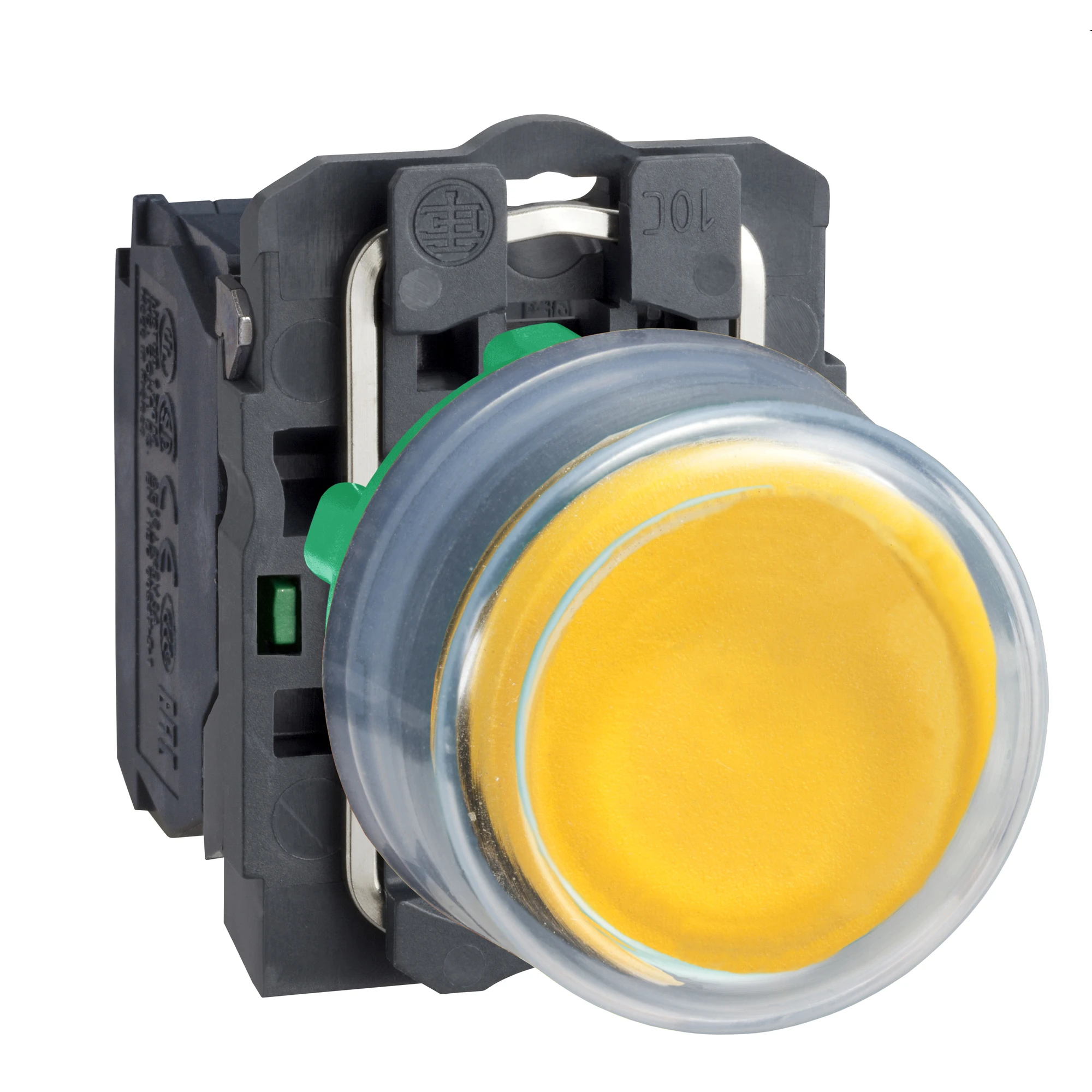 Schneider Electric XB5AP51 Pushbutton, Harmony XB5, plastic, projecting, yellow, unlabeled, with protective cap, 22mm, momentary, 1NO (img_001) Schneider Electric XB5AP51 Pushbutton, Harmony XB5, plastic, projecting, yellow, unlabeled, with protective cap, 22mm, momentary, 1NO (img_001)