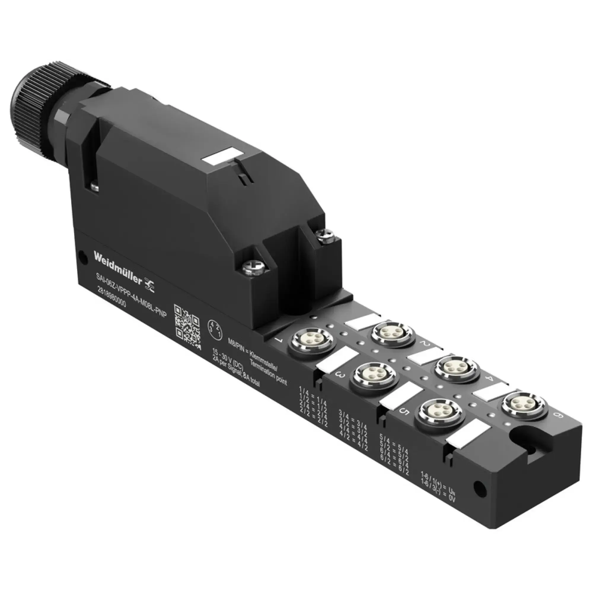 Weidmüller 2818980000 Sensor-actuator passive distributor (without cable), Hood distributor, M8, 30 V, LED: Yes, LED initiator: Yes, Wiring type: PNP (img_001) Weidmüller 2818980000 Sensor-actuator passive distributor (without cable), Hood distributor, M8, 30 V, LED: Yes, LED initiator: Yes, Wiring type: PNP (img_001)
