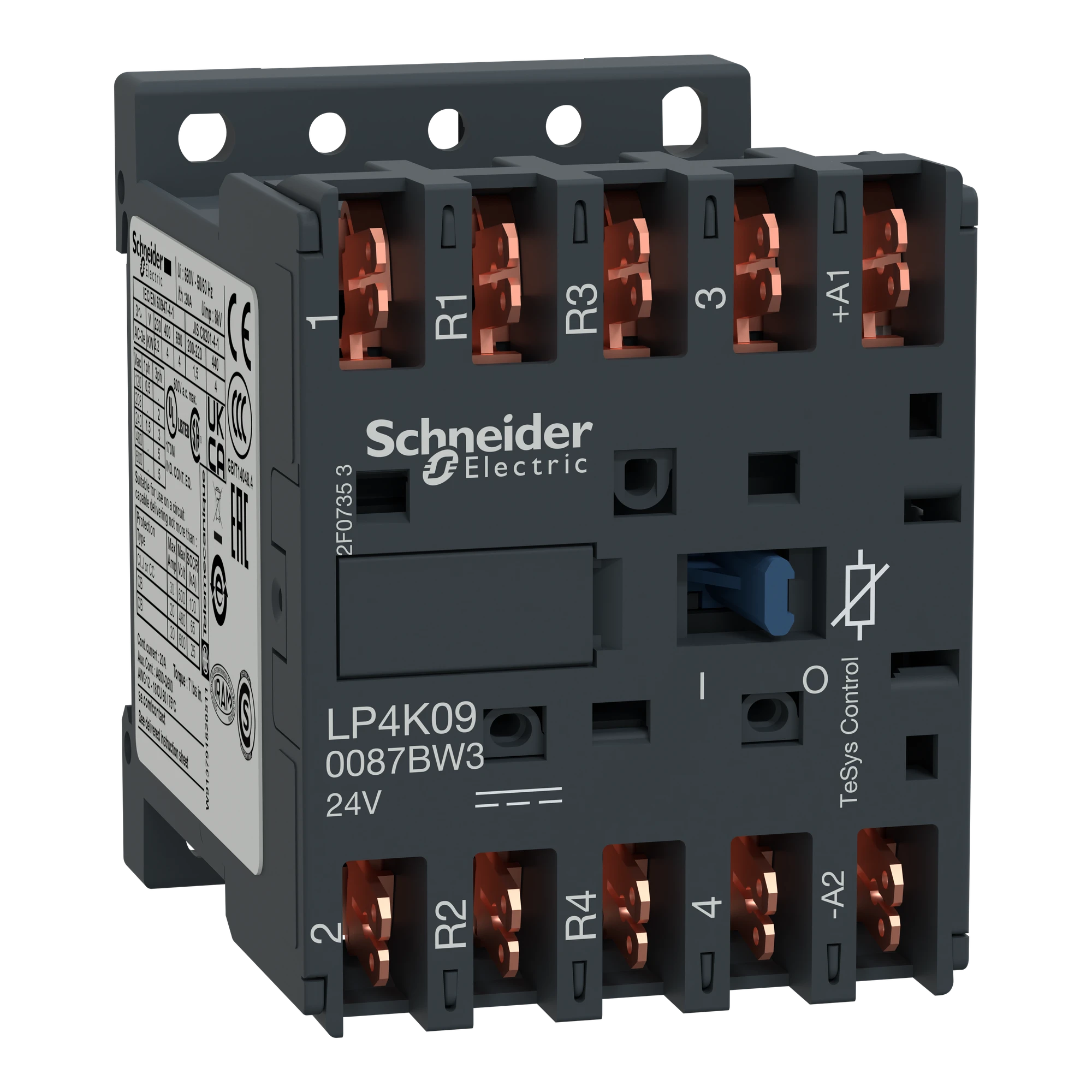 Schneider Electric LP4K090087BW3 Power contactor LP4K 4p, coil 24 V DC (img_001) Schneider Electric LP4K090087BW3 Power contactor LP4K 4p, coil 24 V DC (img_001)