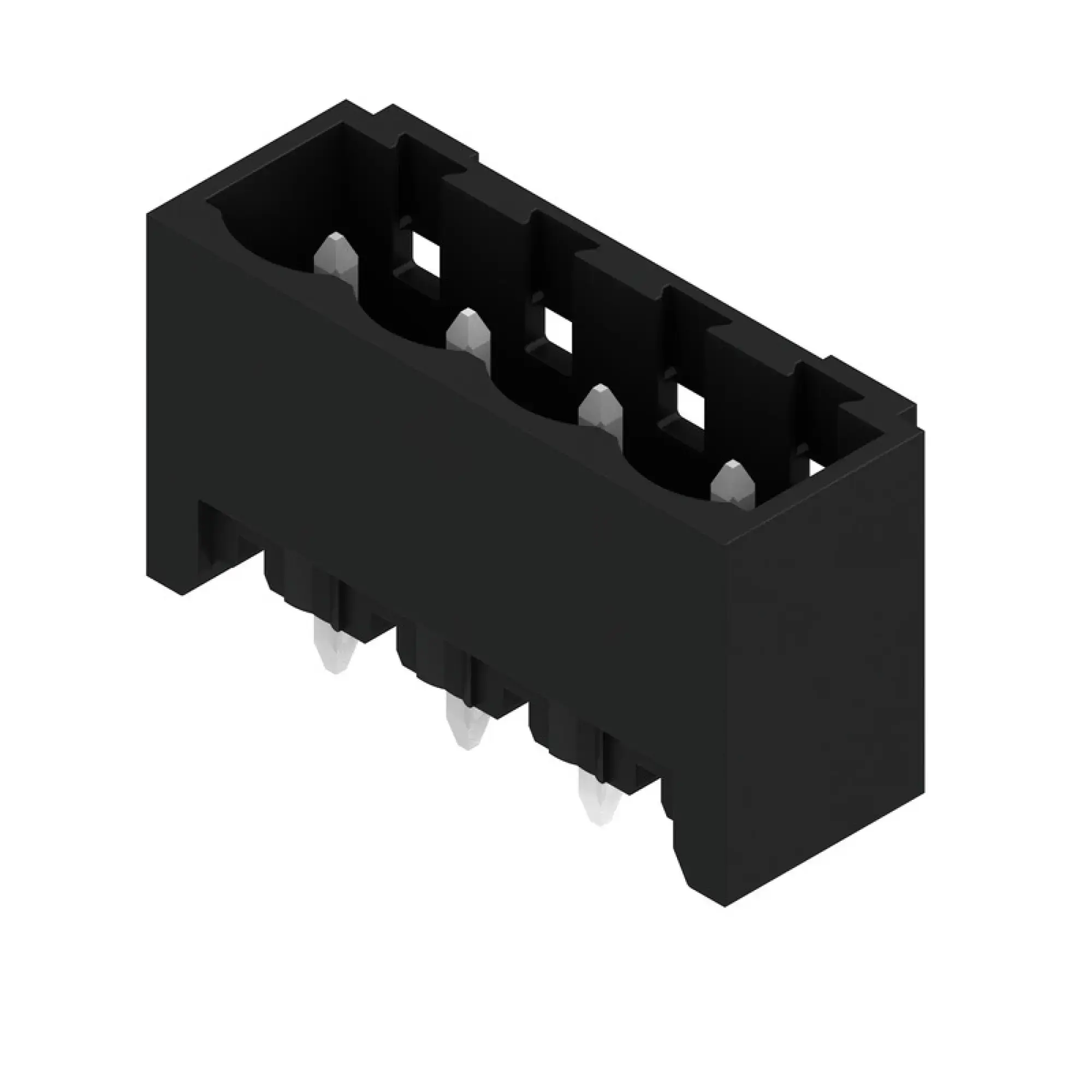 Weidmüller 1115690000 PCB connector (board connection), 320 V, 27.5 A, Pitch in mm: 5.08, Number of poles: 4, THT/THR solder connection, Tape (img_001)