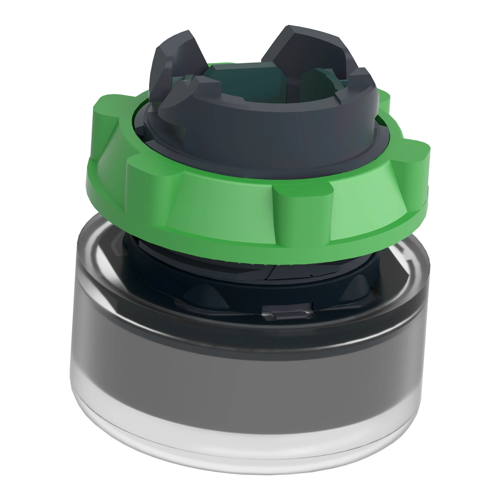 Schneider Electric ZB5AW563C0 Illuminated pushbutton, front element, Harmony XB5, plastic, 22mm, light grey, blue, for universal LED, with protective cap (img_004)