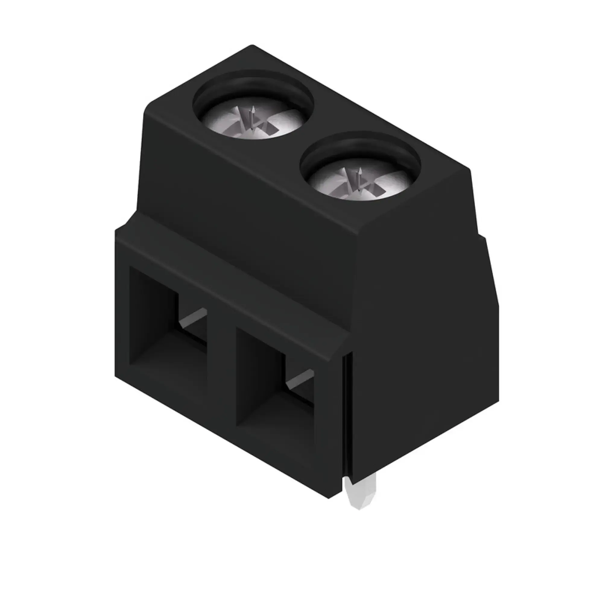 Weidmüller 1810850000 PCB terminal, 320 V, 17.5 A, Pitch in mm: 5.08, 1.5 mm², Number of poles: 2, Clamping yoke connection, THT solder connection, 90°, Box (img_001) Weidmüller 1810850000 PCB terminal, 320 V, 17.5 A, Pitch in mm: 5.08, 1.5 mm², Number of poles: 2, Clamping yoke connection, THT solder connection, 90°, Box (img_001)