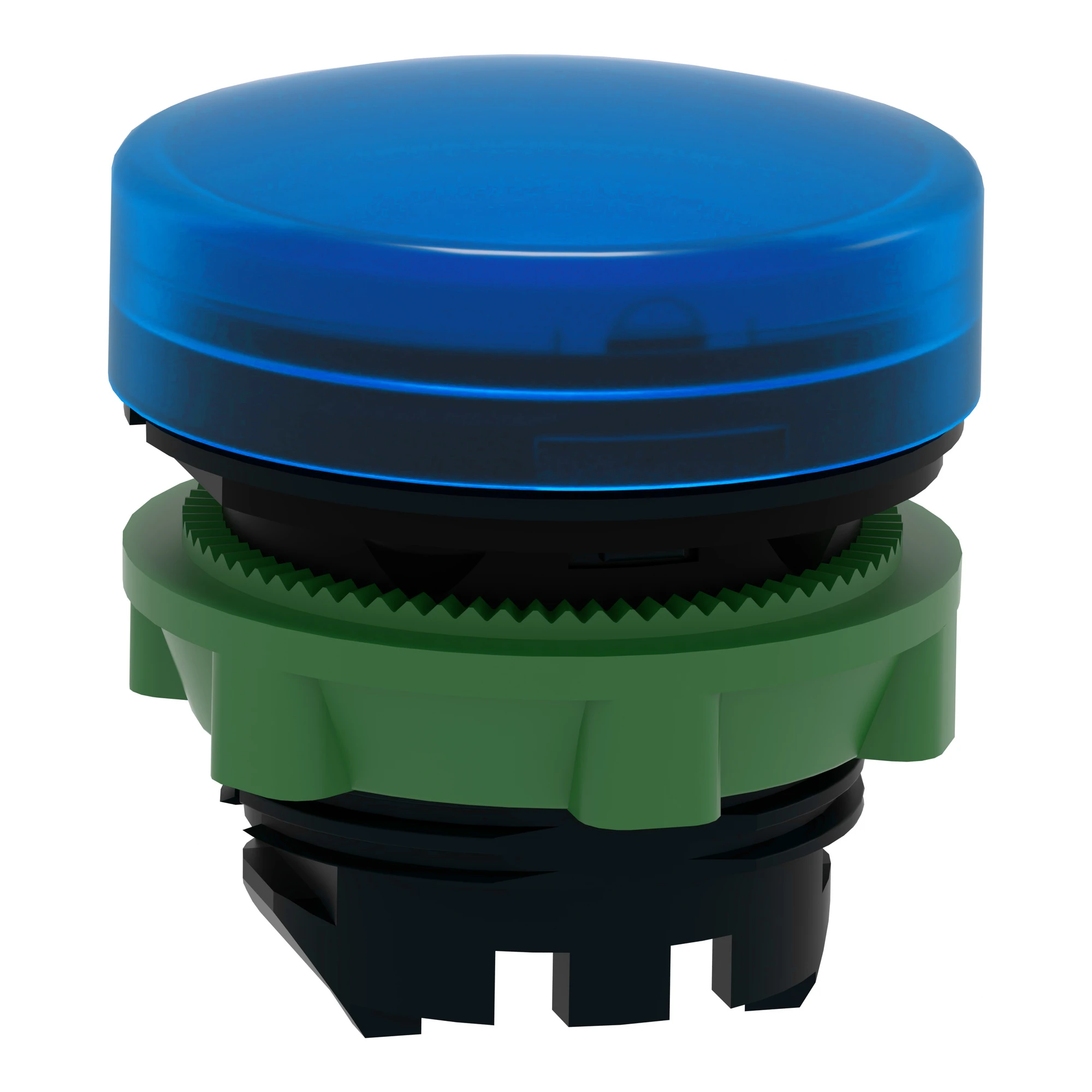 Schneider Electric ZB5AV063 Indicator light, front element, Harmony XB5, plastic, 22mm, blue, for universal LED, smooth dome (img_006)