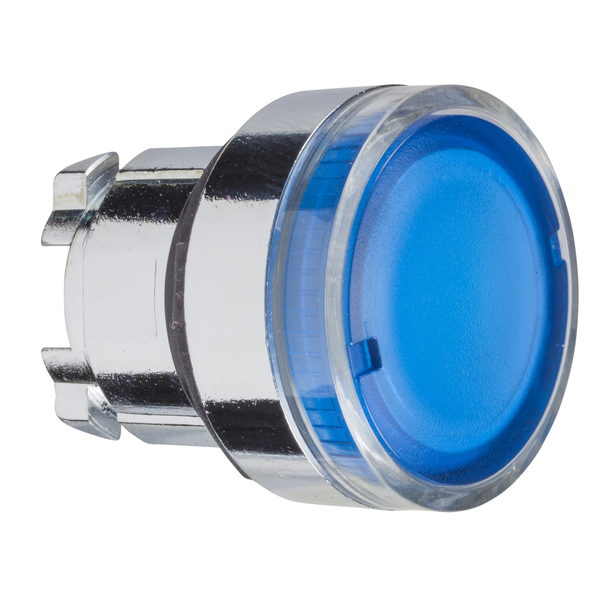 Schneider Electric ZB4BW36 Illuminated pushbutton, front element, Harmony XB4, metal, 22mm, blue, unmarked, momentary, smooth dome, BA9s (img_001) Schneider Electric ZB4BW36 Illuminated pushbutton, front element, Harmony XB4, metal, 22mm, blue, unmarked, momentary, smooth dome, BA9s (img_001)