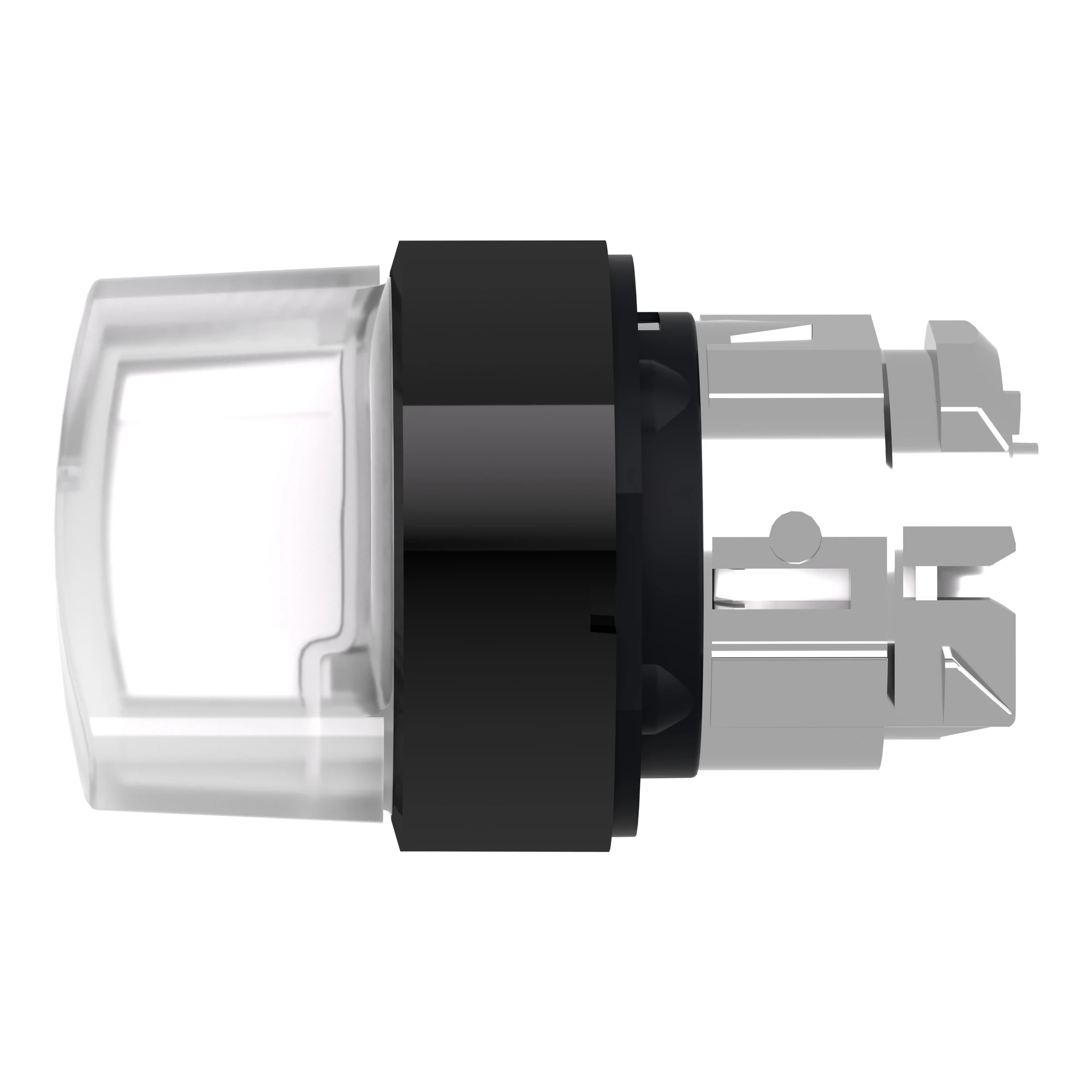 Schneider Electric ZB4BK12137 Illuminated Selector Switch, Front Element, Harmony XB4, Metal Black, 22mm, White, for Universal LED, 2 Positions, Latching (img_006)