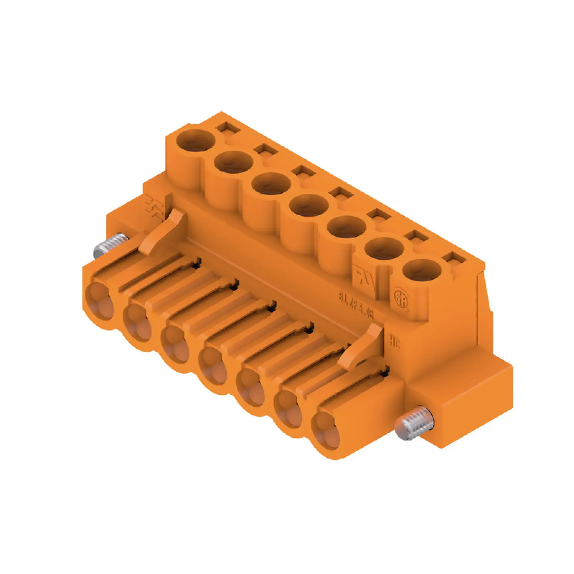 Weidmüller 1944140000 PCB connector (wire connection), 320 V, 23 A, Pitch in mm: 5.08, 4 mm², Number of poles: 7, Clamping yoke connection, Box (img_001) Weidmüller 1944140000 PCB connector (wire connection), 320 V, 23 A, Pitch in mm: 5.08, 4 mm², Number of poles: 7, Clamping yoke connection, Box (img_001)
