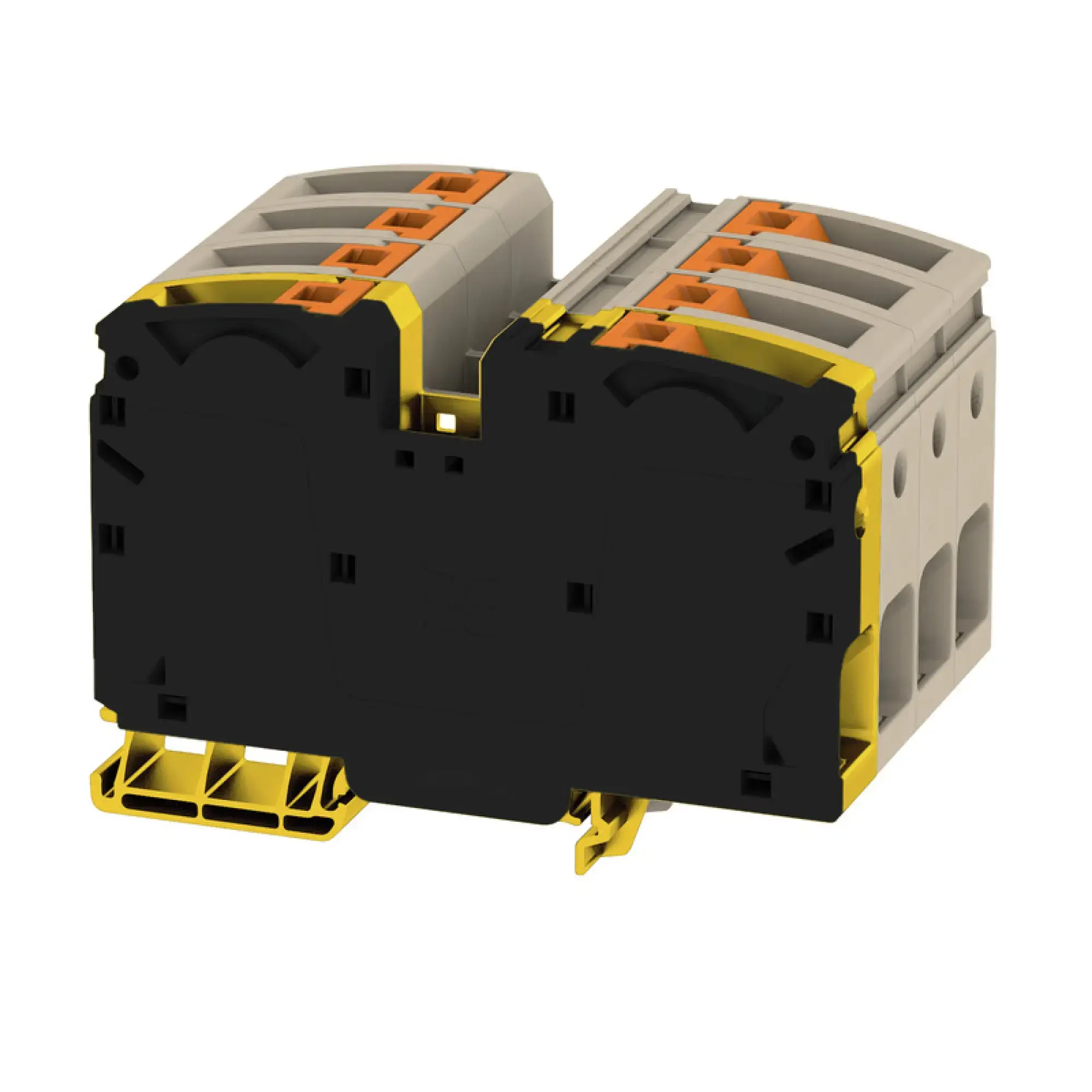 Weidmüller 2552110000 Feed-through terminal block, PUSH IN, dark beige, 35 mm², 125 A, 1000 V, Number of connections: 8 (img_001) Weidmüller 2552110000 Feed-through terminal block, PUSH IN, dark beige, 35 mm², 125 A, 1000 V, Number of connections: 8 (img_001)