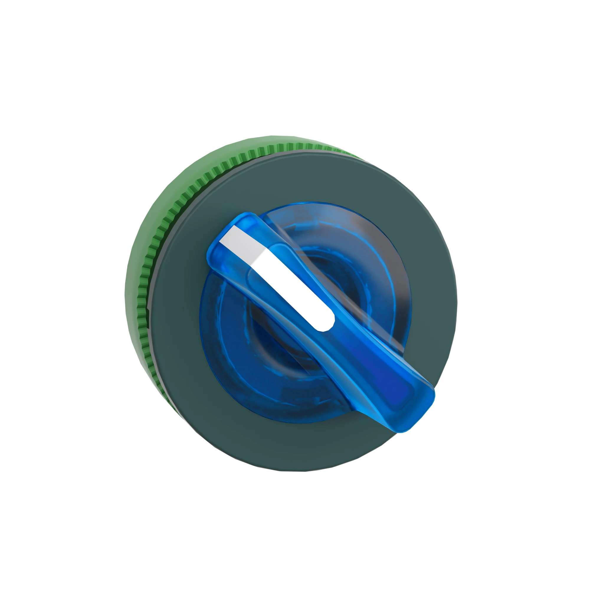 Schneider Electric ZB5FK1263 Illuminated Selector Switch, Front Element, Harmony XB5F, Plastic, 30mm, Blue, for Universal LED, 2 Positions, Latching (img_002)