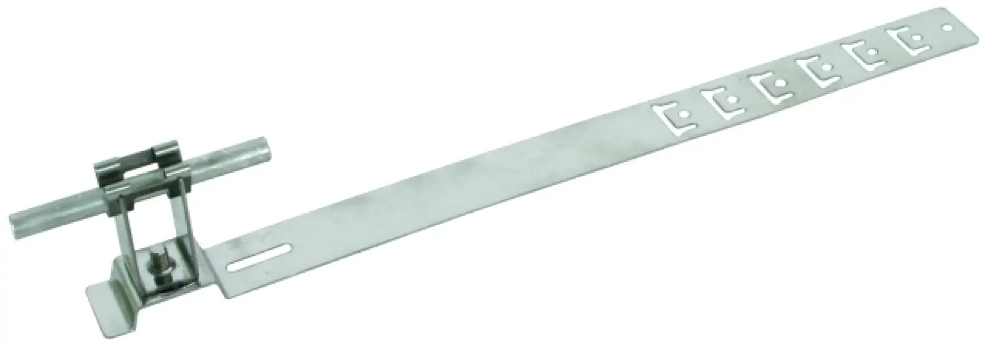 Dehn 206319 Roof conductor holder UNIgrip StSt H 32mm Rd 8mm embossed brace L 335mm (img_003)