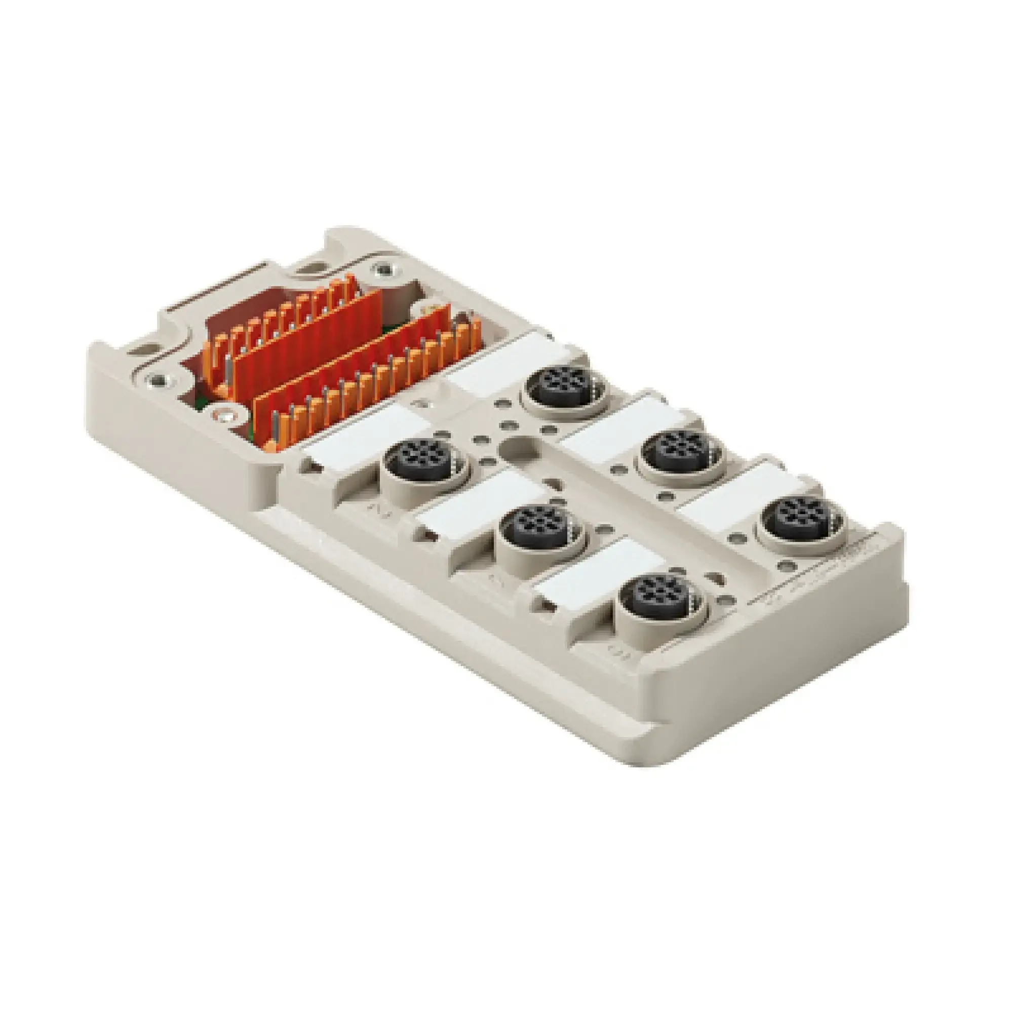 Weidmüller 1892091000 Sensor-actuator passive distributor (without cable), Hood distributor lower part, M12, 30 V, A-coded, LED: Yes, LED initiator: Yes, Wiring type: PNP (img_001)